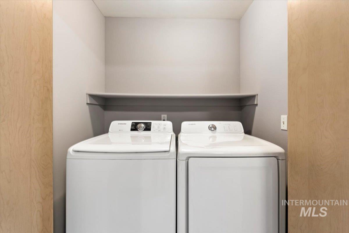 Laundry area featuring washer and dryer