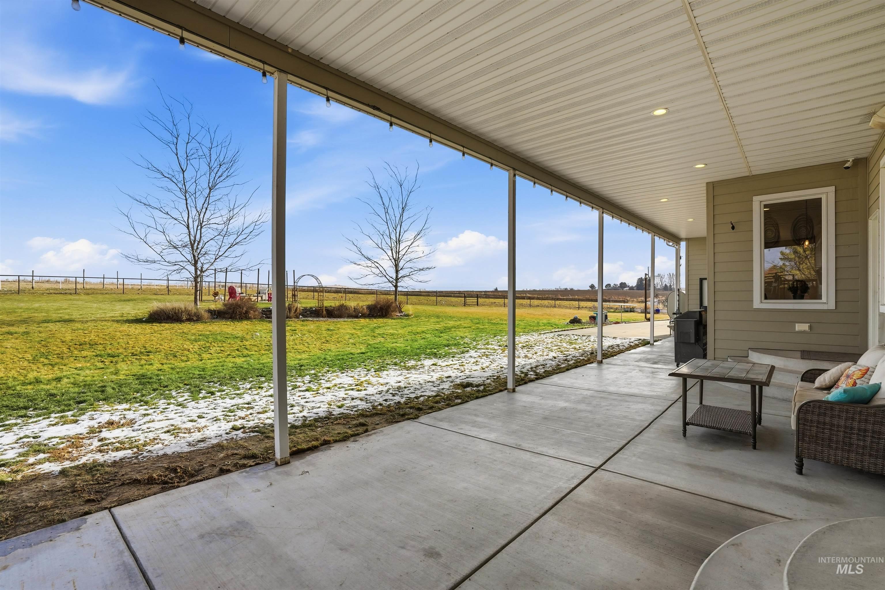 View of patio / terrace featuring a rural view