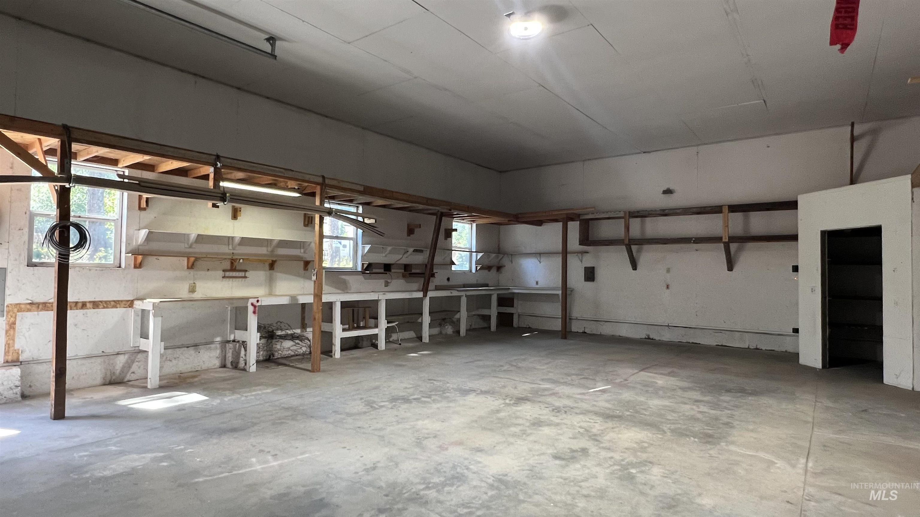 View of below grade area