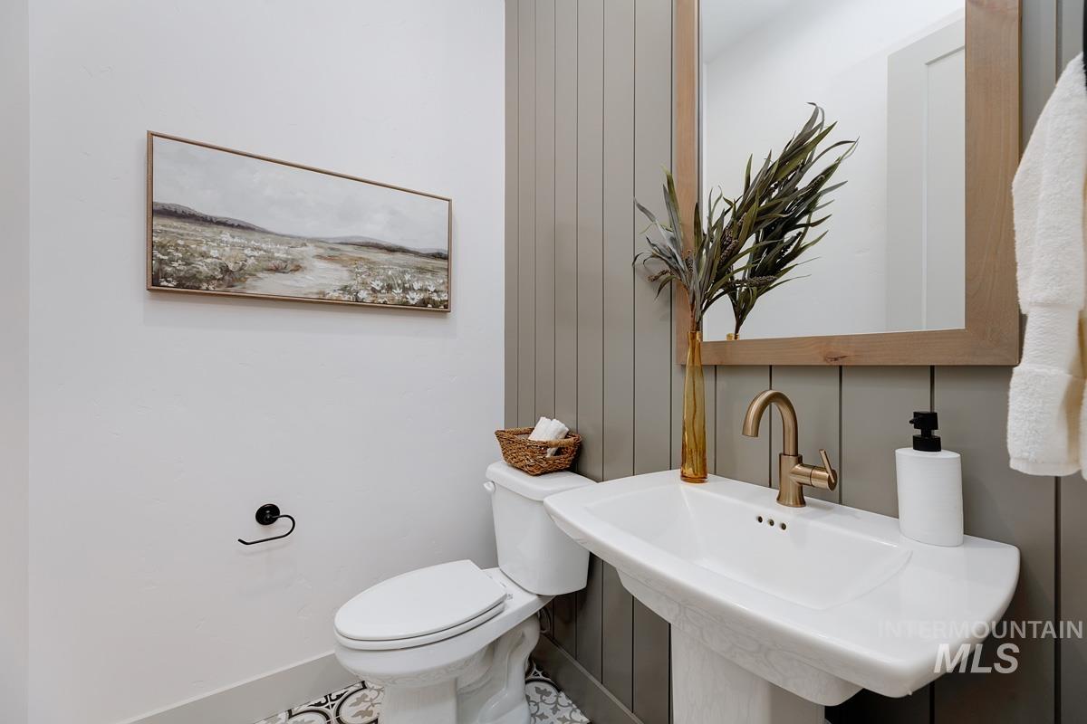 Bathroom with toilet and a sink