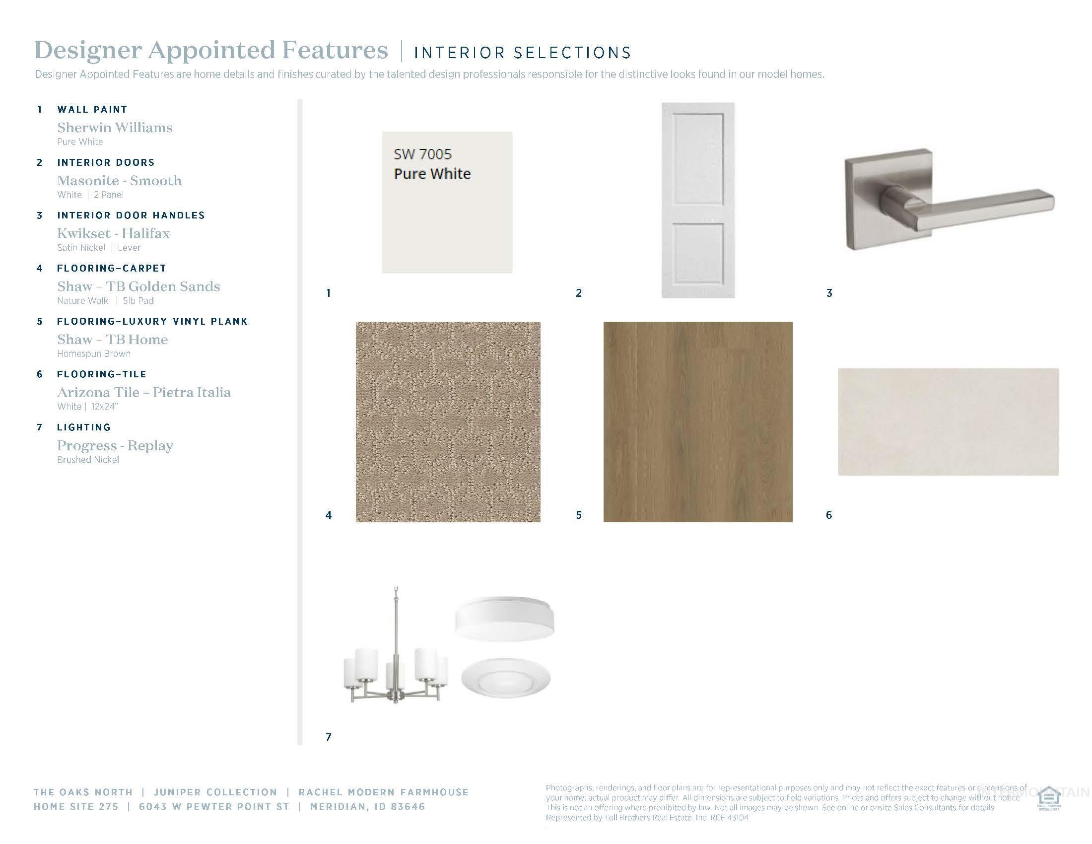 View of marketing collateral with multiple images