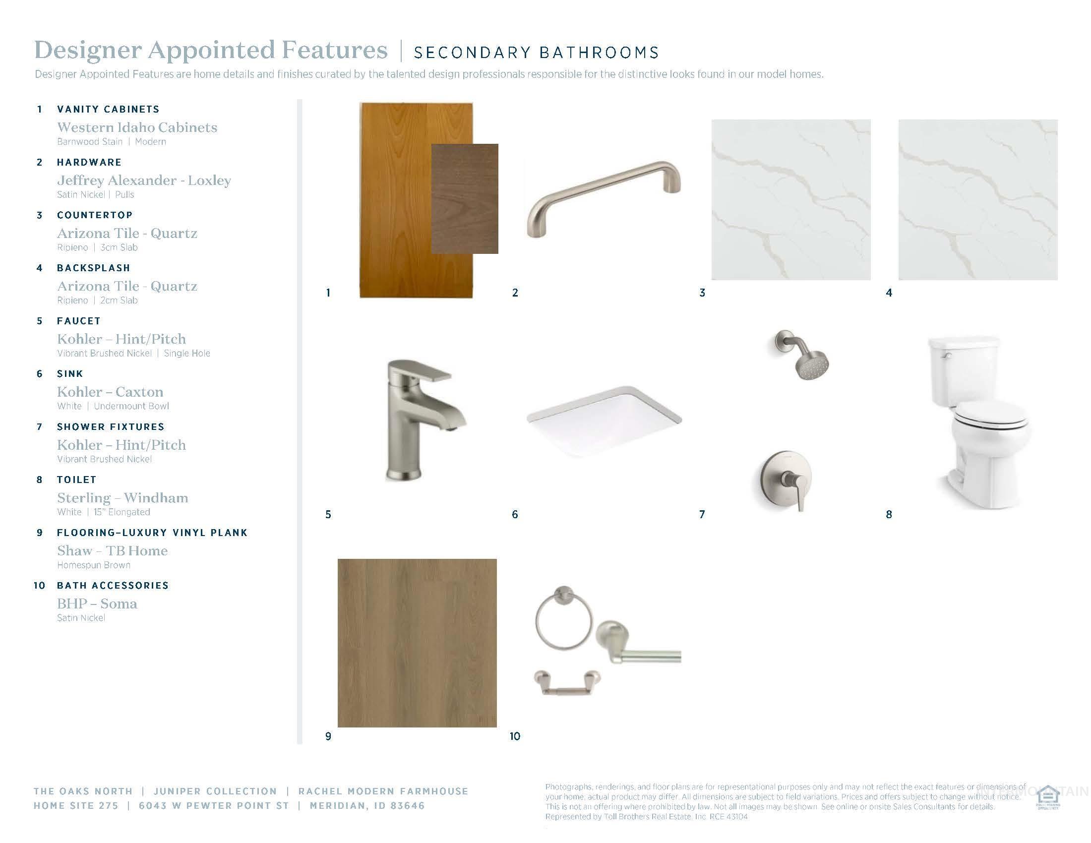 View of marketing collateral with multiple images