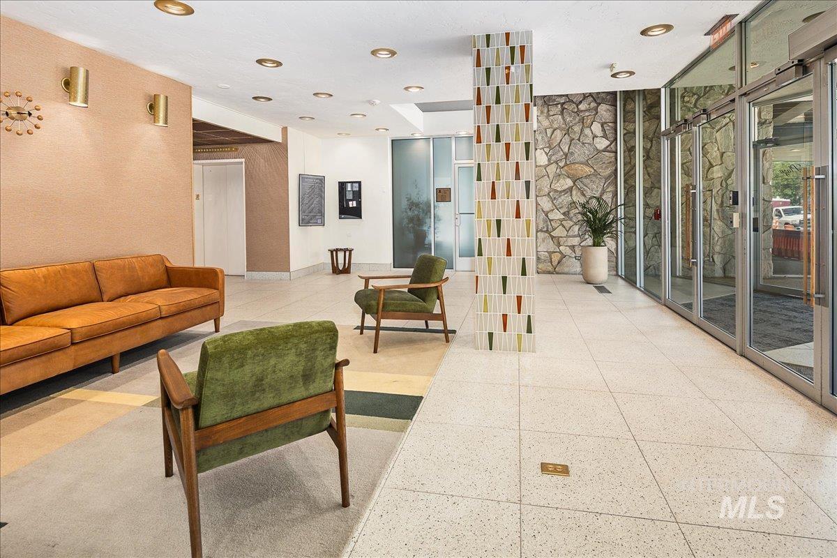 Lobby featuring recessed lighting