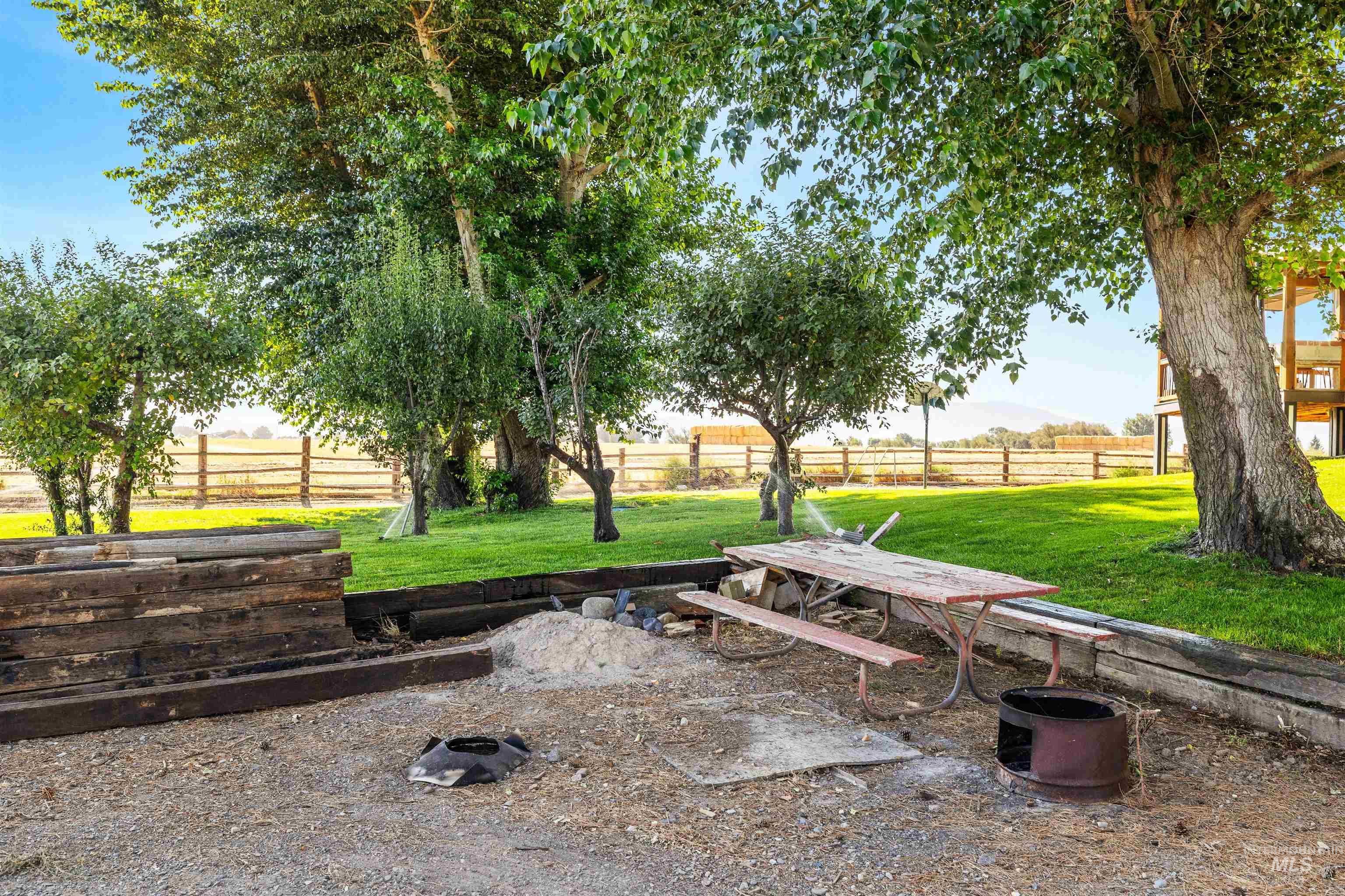 View of patio featuring a view of countryside