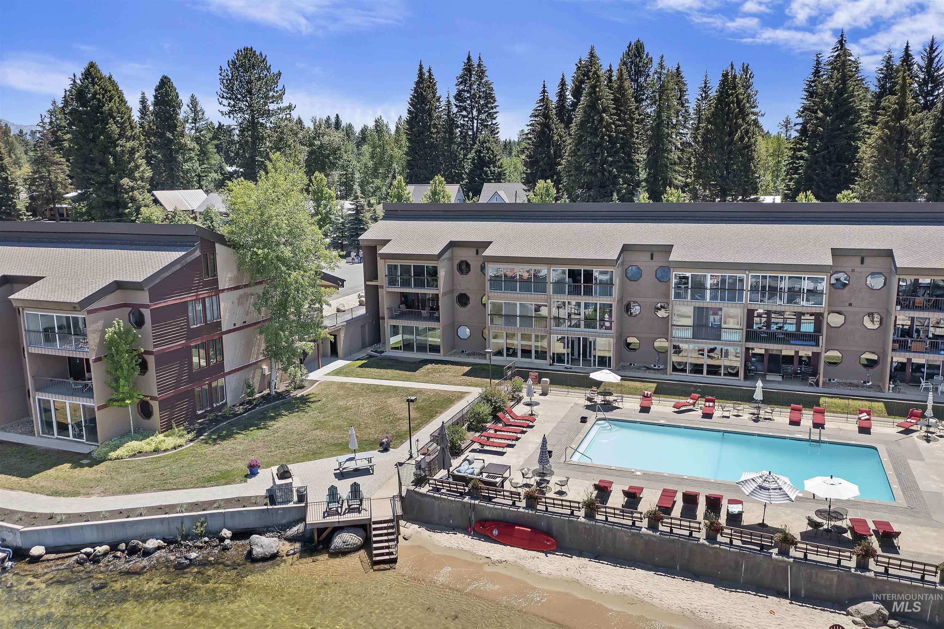Bird's eye view of the pool