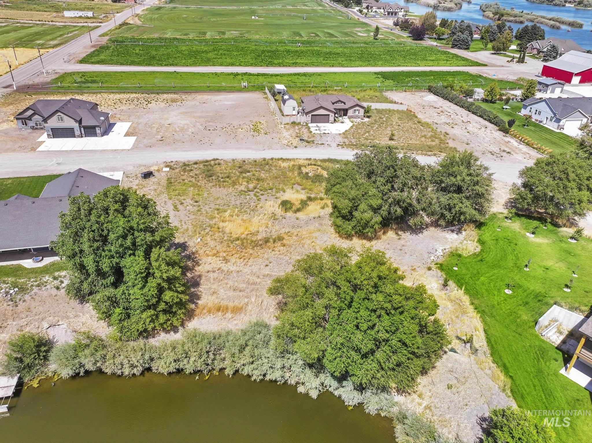 Bird's eye view of a large body of water