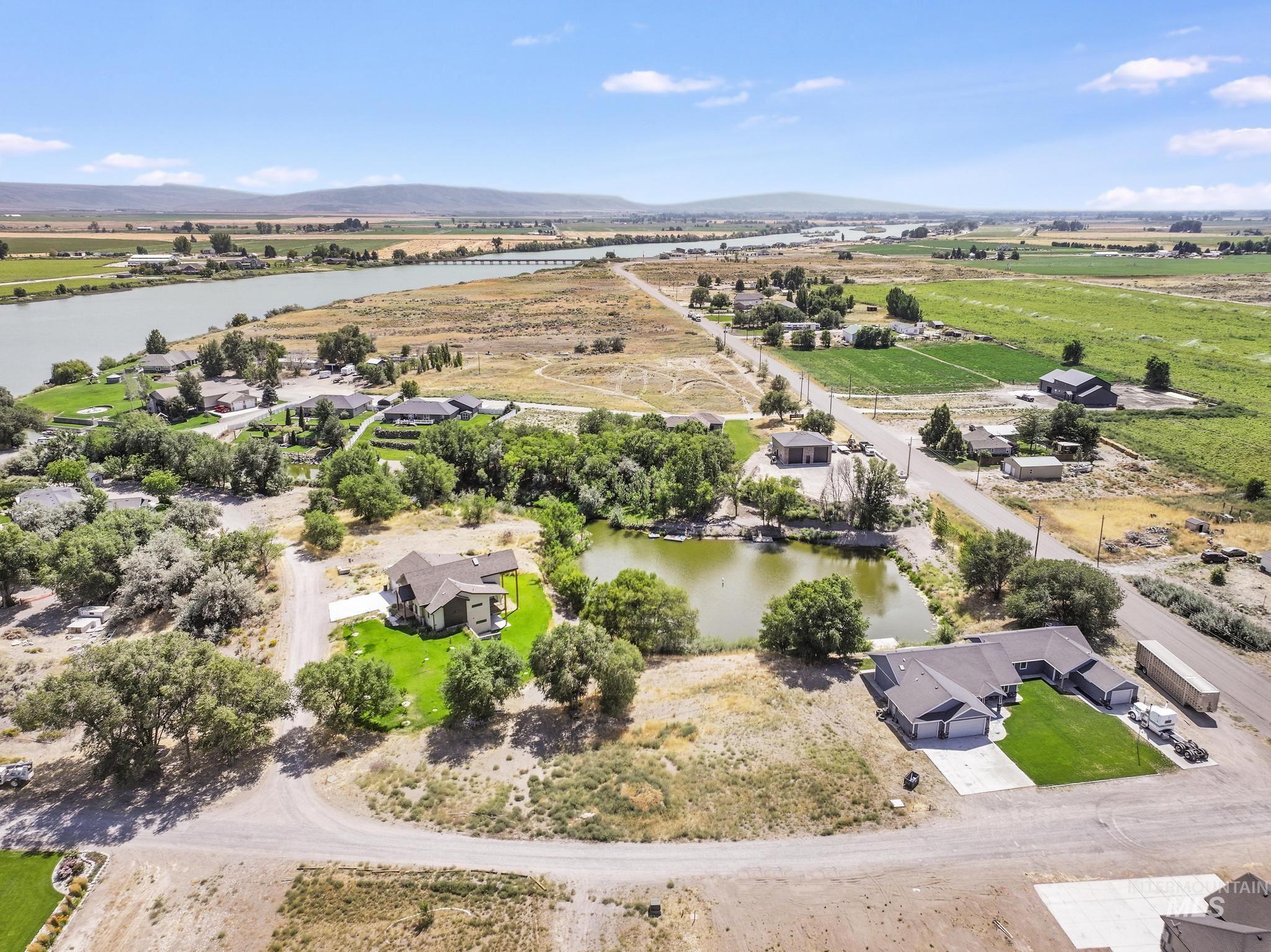 View of rural area with a water and mountain view
