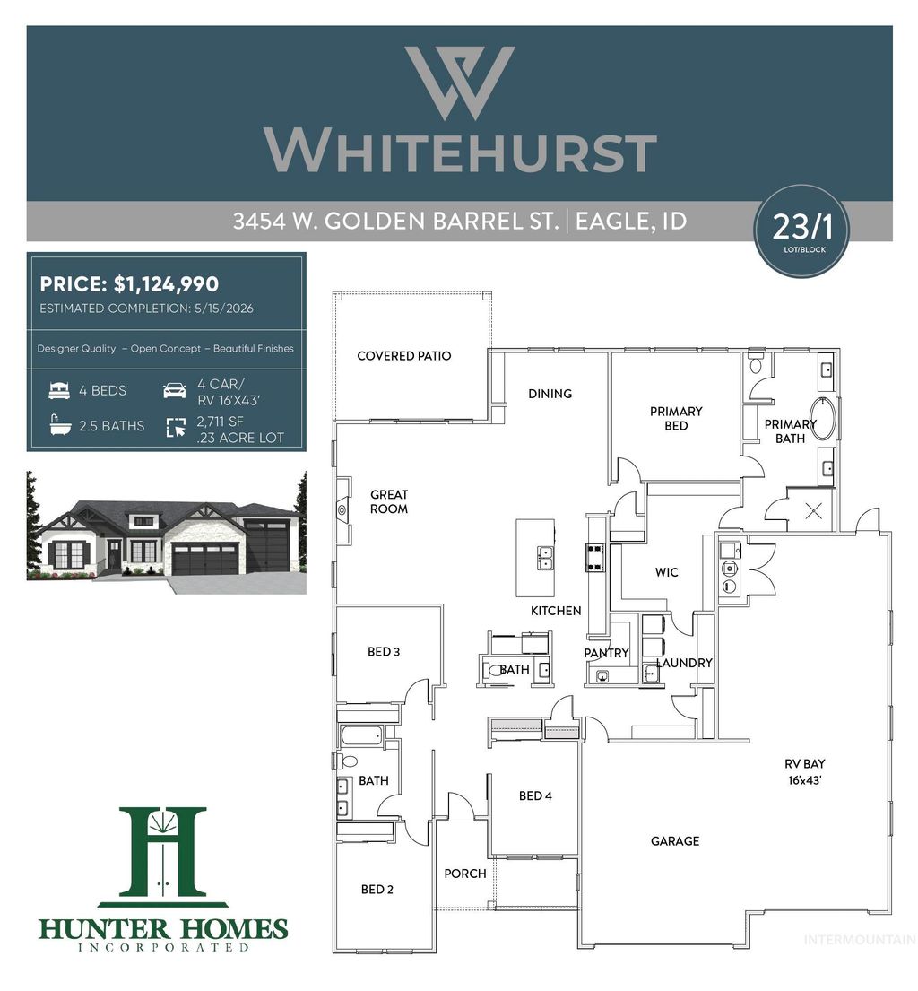 Photo of 3454 W Golden Barrel St, Eagle, ID 83616 (MLS # 98977751)