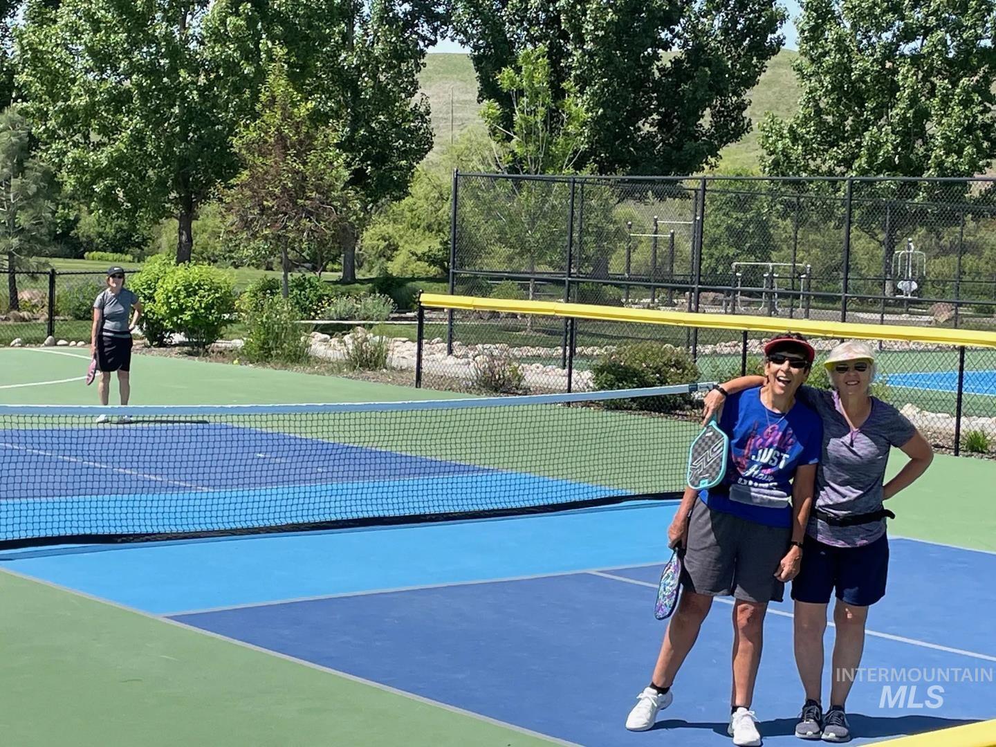 View of tennis court