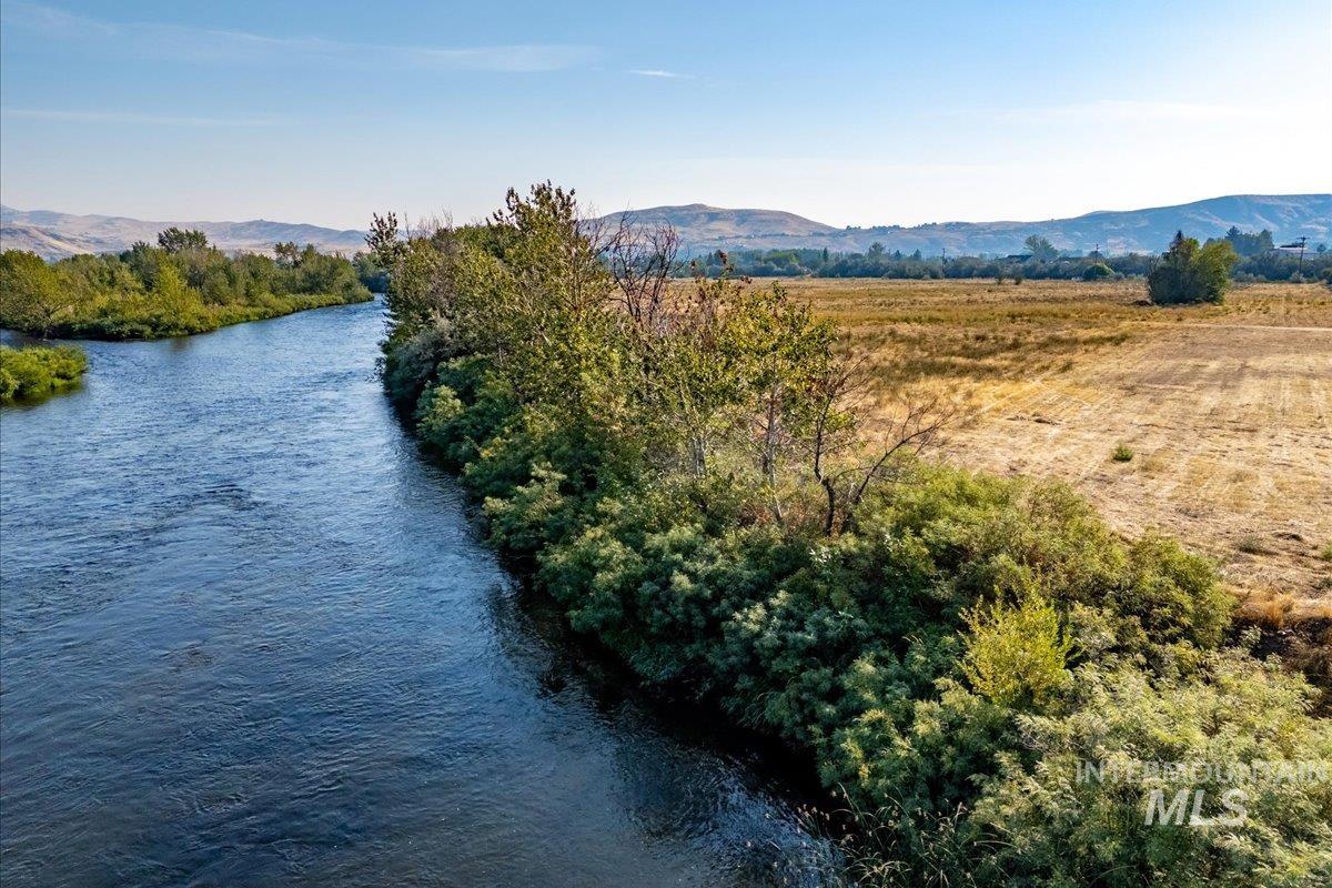 Water view featuring a mountainous background