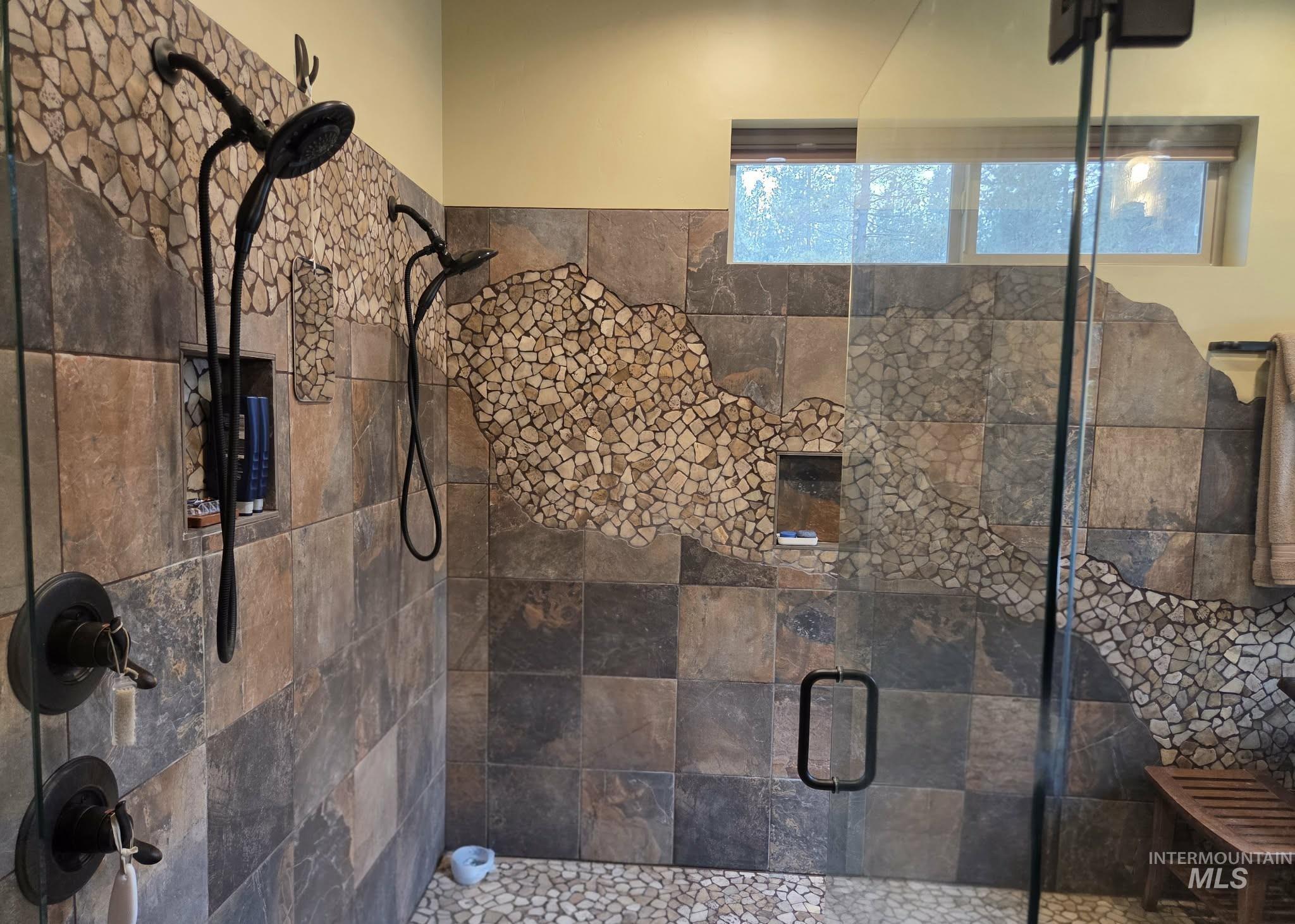 Full bath with a stall shower