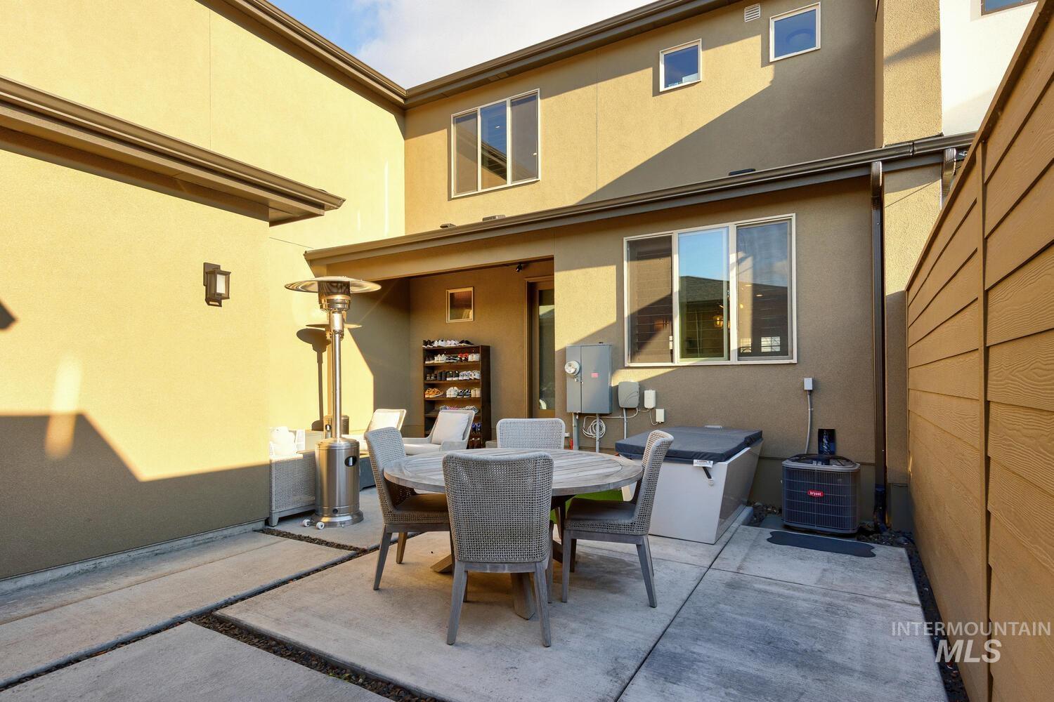 View of patio featuring outdoor dining space