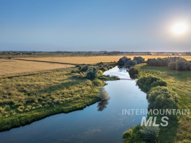 View of rural area with a nearby body of water