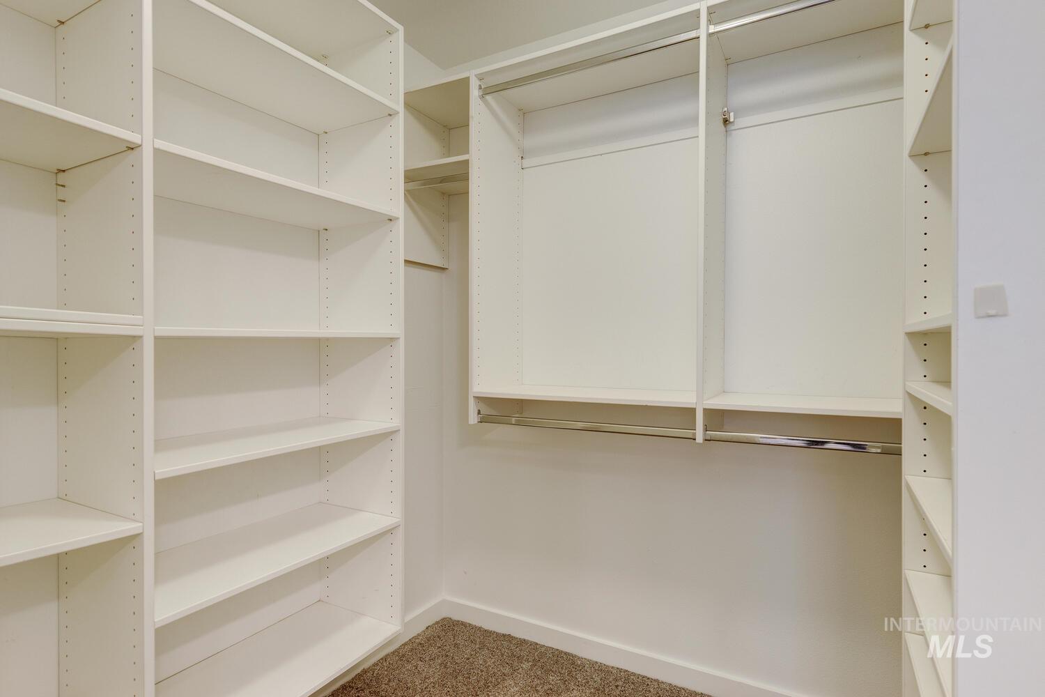 View of spacious closet