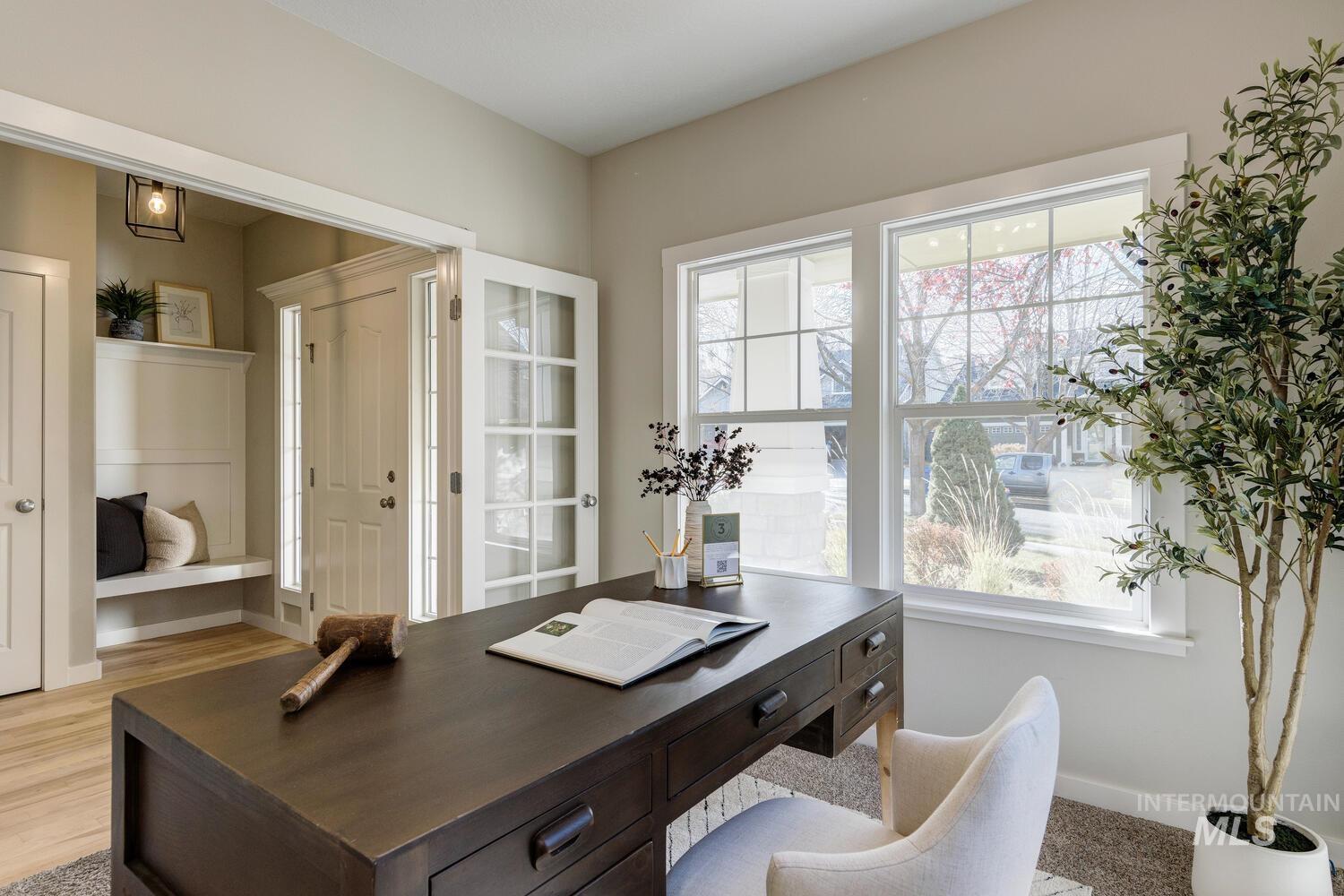 Office space featuring baseboards