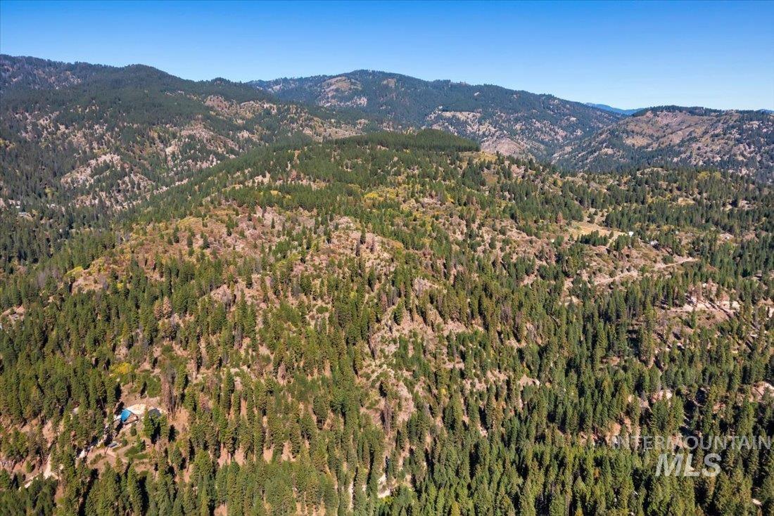 Boise National Forest aerial view of subject property