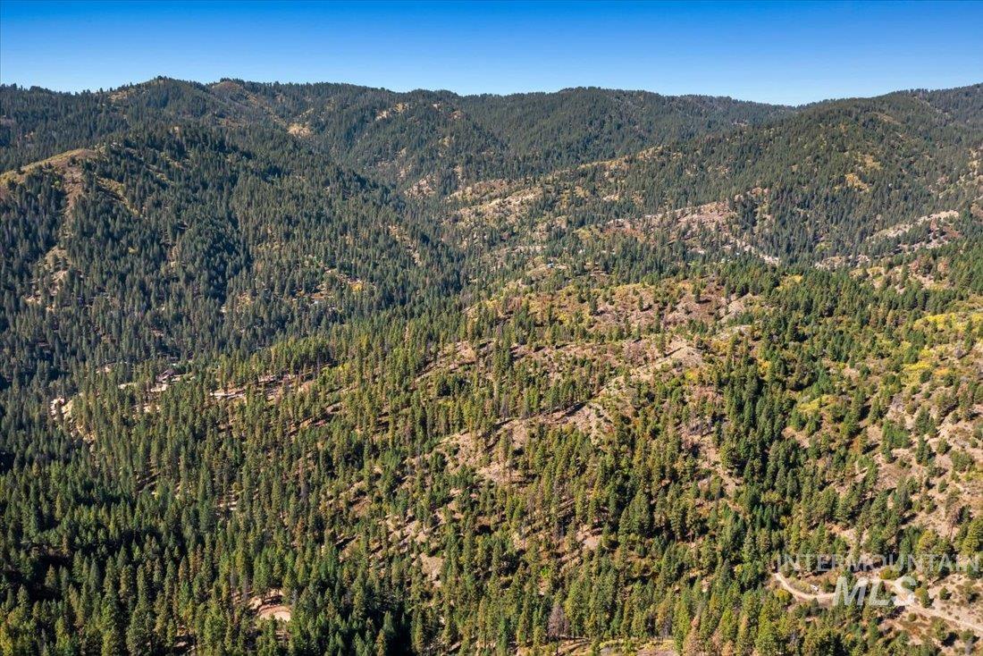 Boise National Forest aerial view of subject property