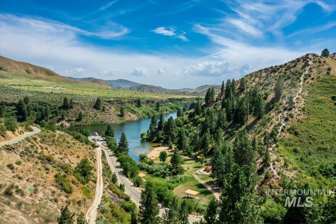 Lucky Peak Reservoir at Robie Creek Park & Boat Dock area about 10 minutes away