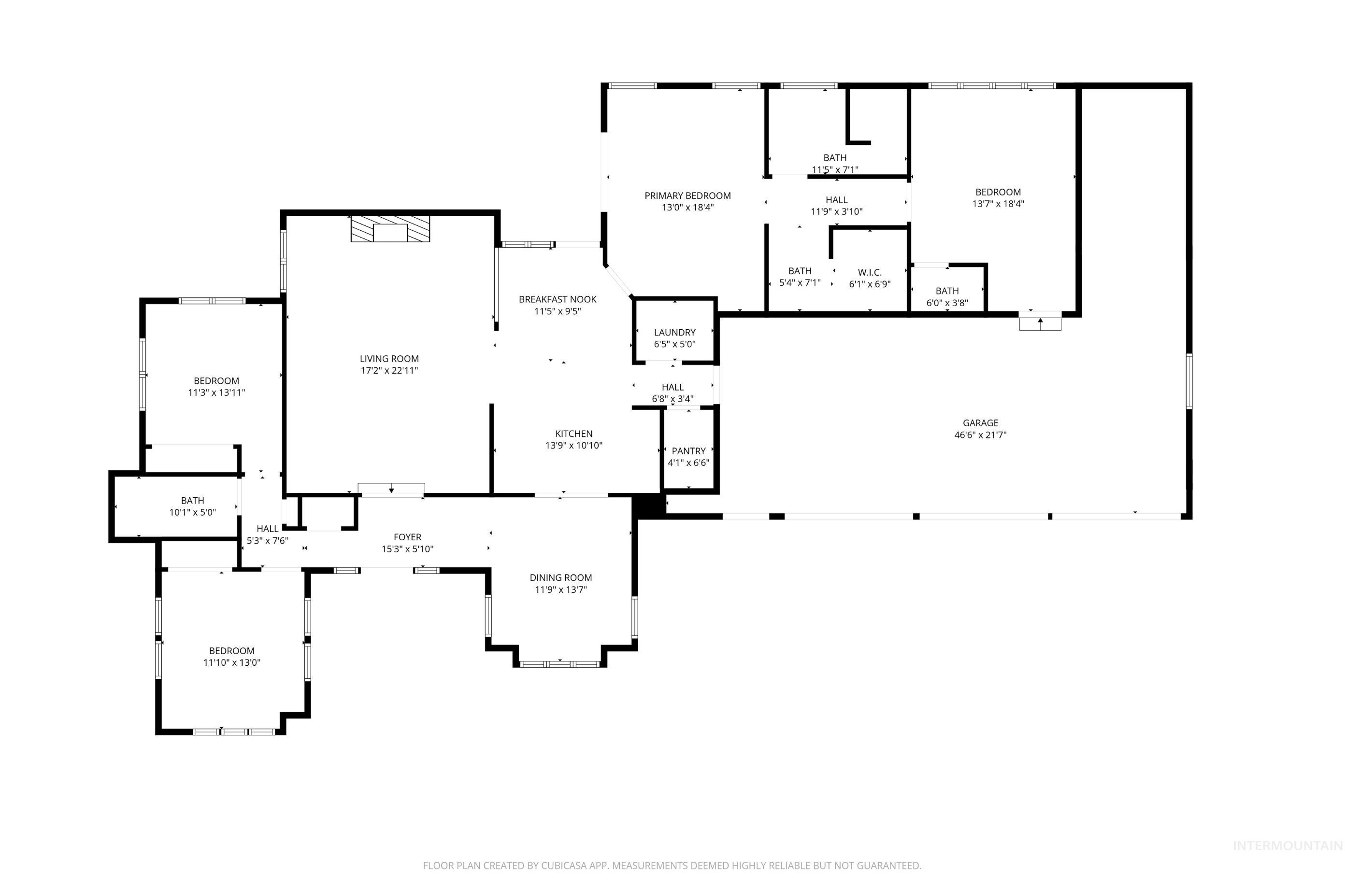 View of room layout
