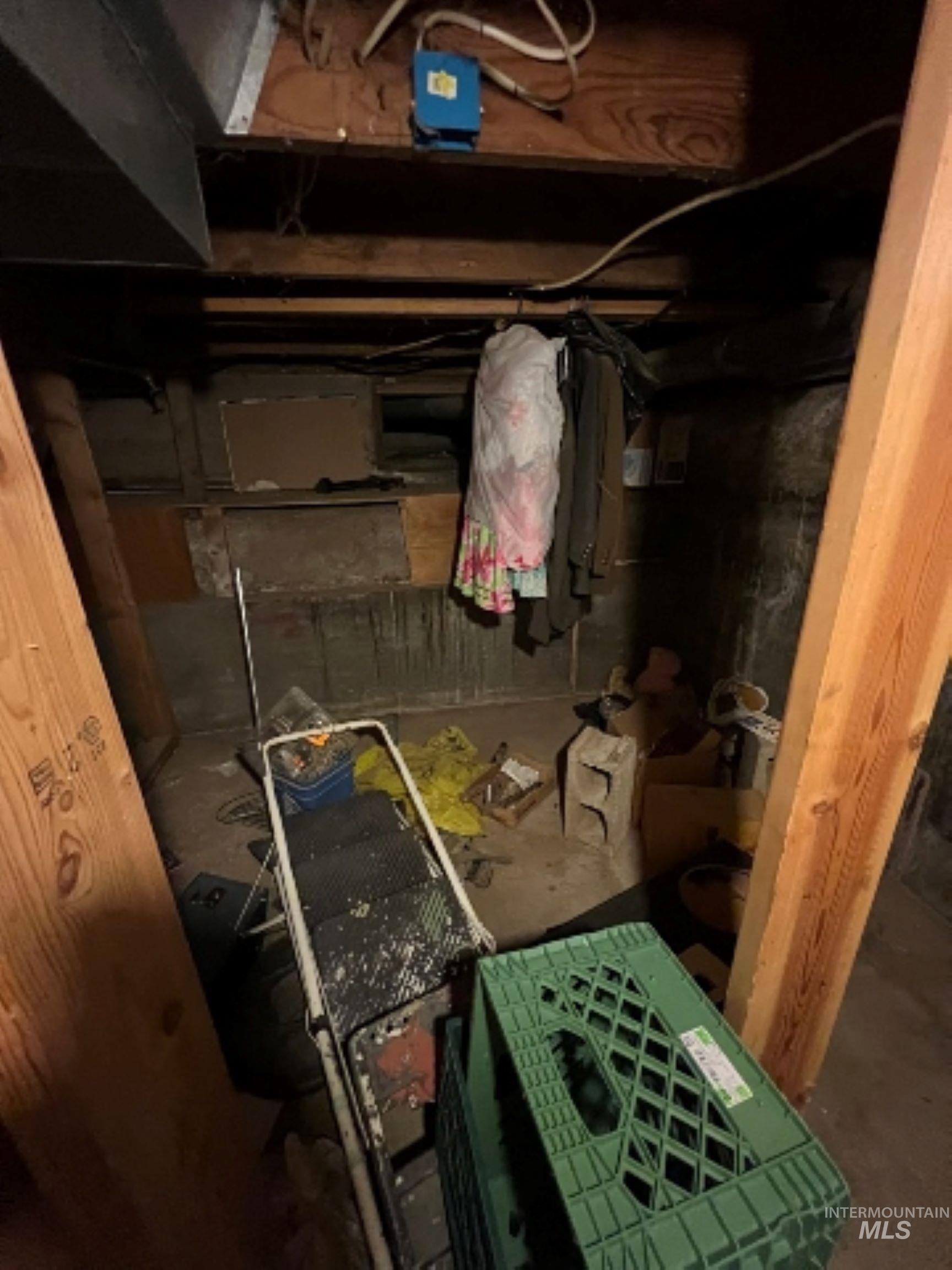 View of unfinished below grade area