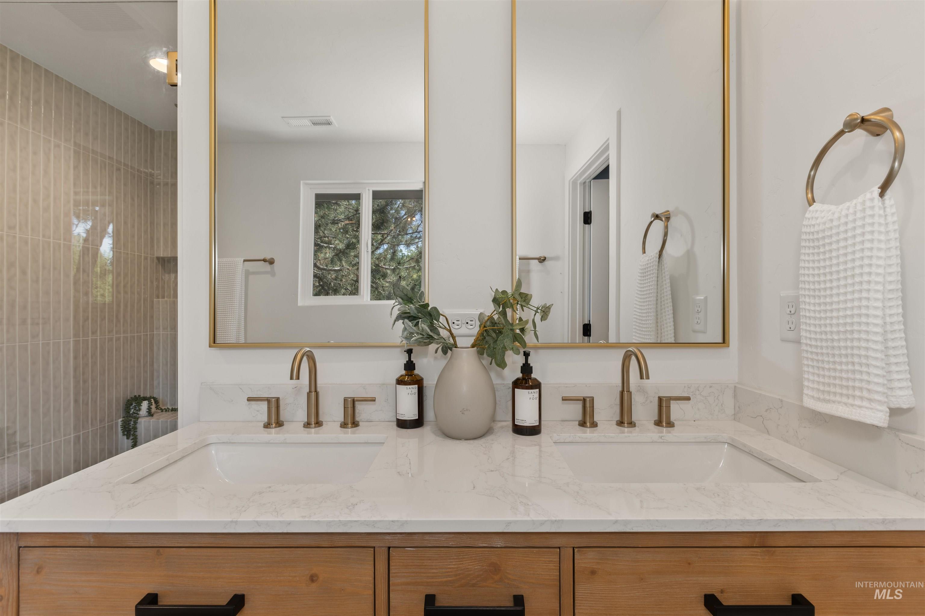Bathroom with double vanity