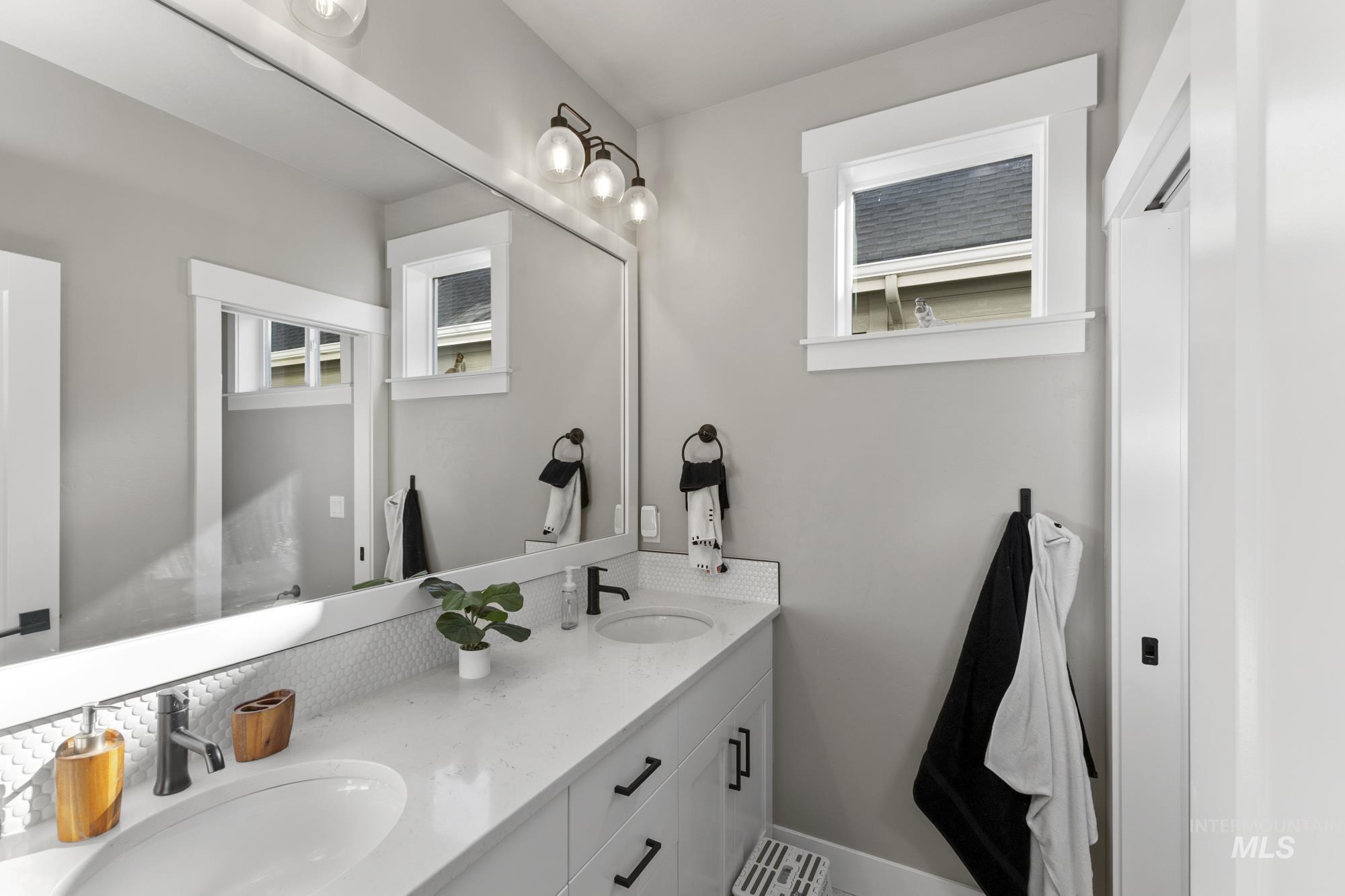 Bathroom with double vanity