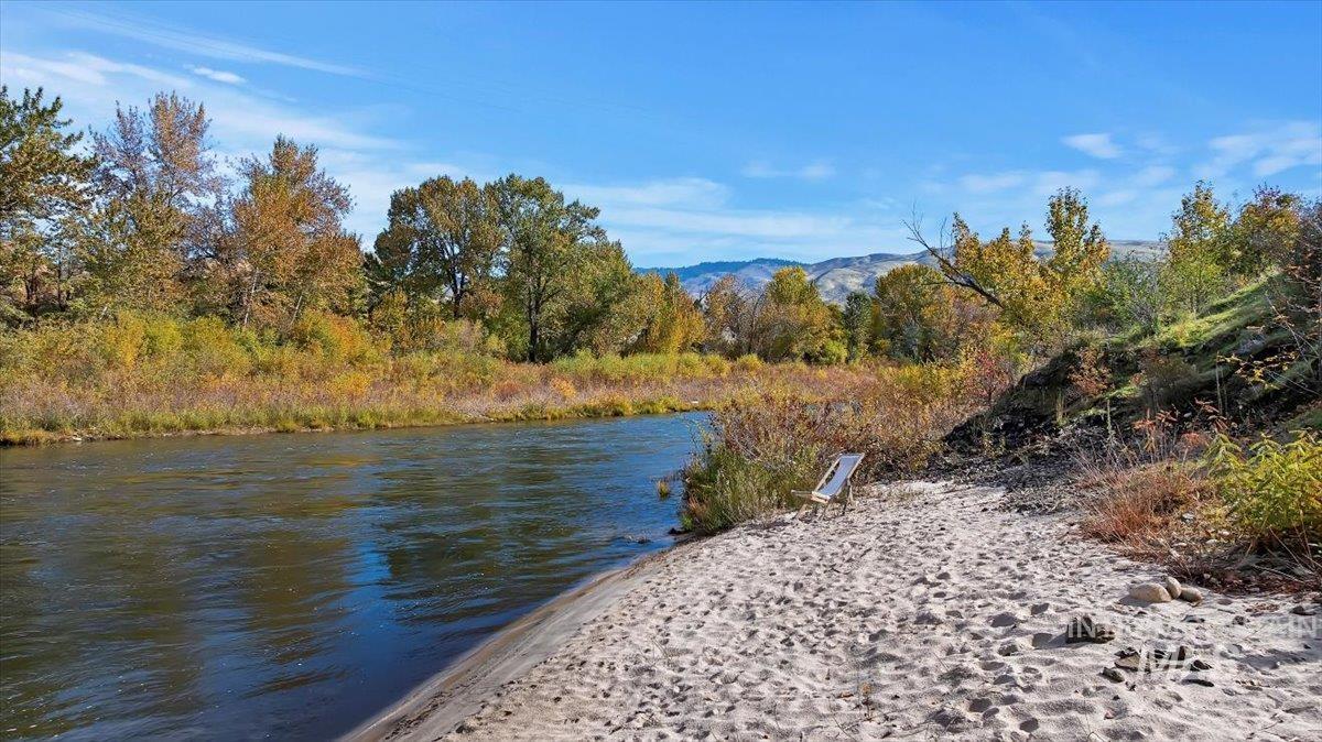Water view featuring mountains