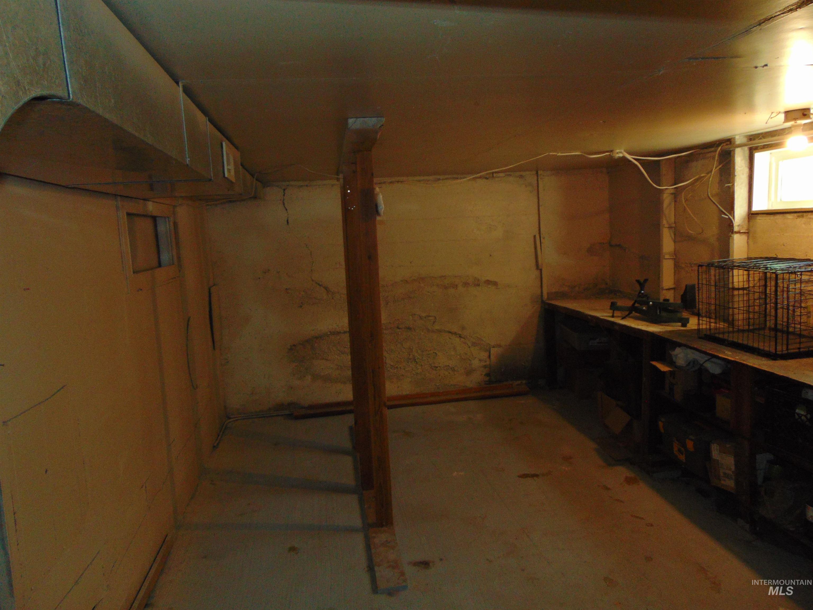 View of below grade area