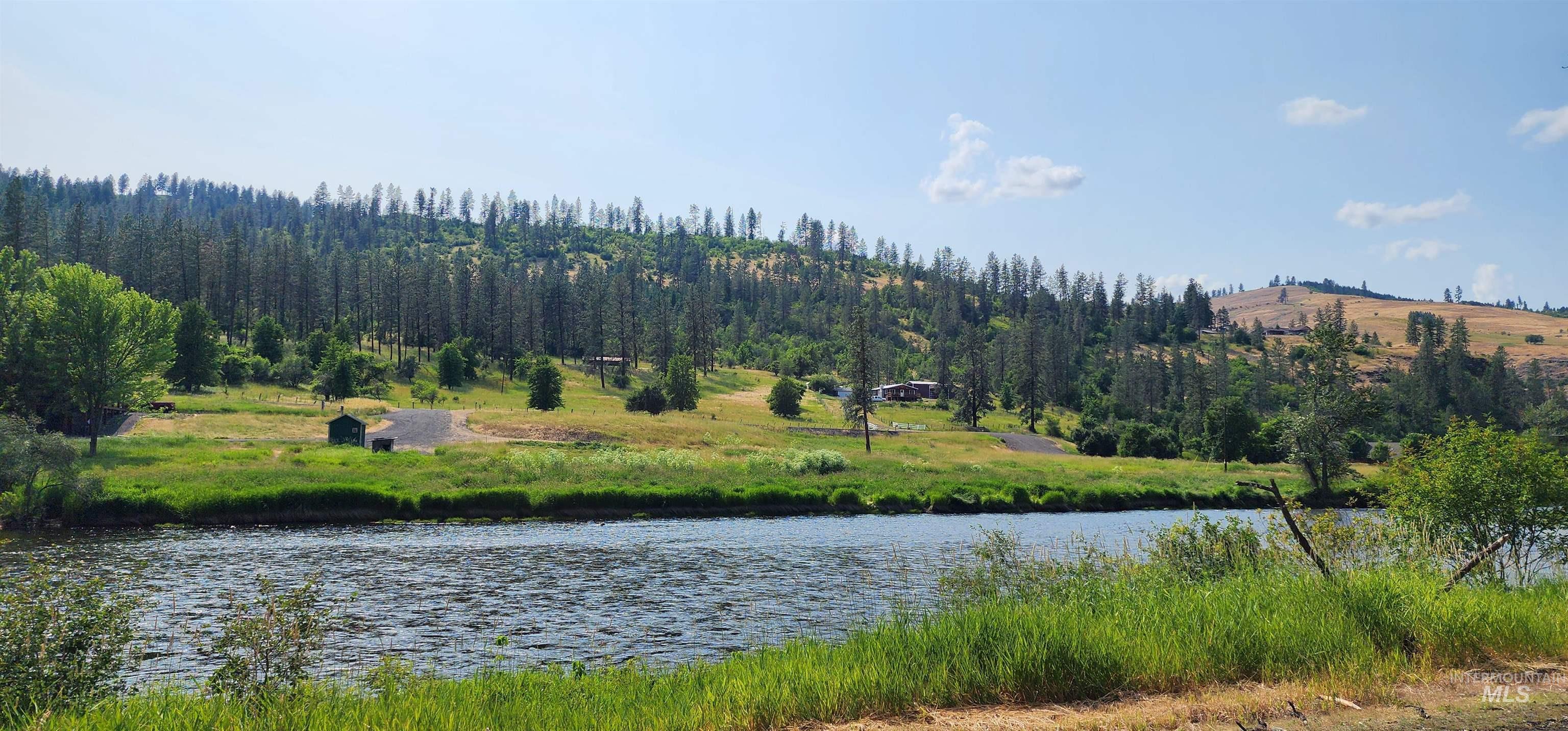 Water view featuring a heavily wooded area