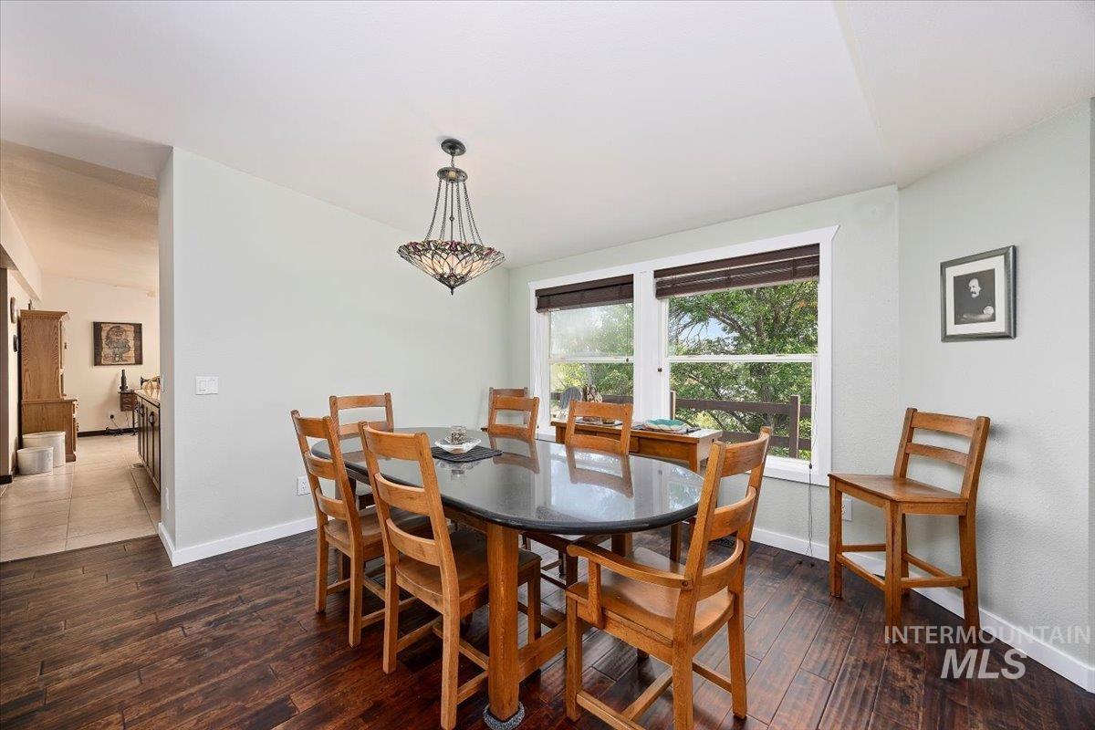 Dining room featuring hardwood / wood-style flooring