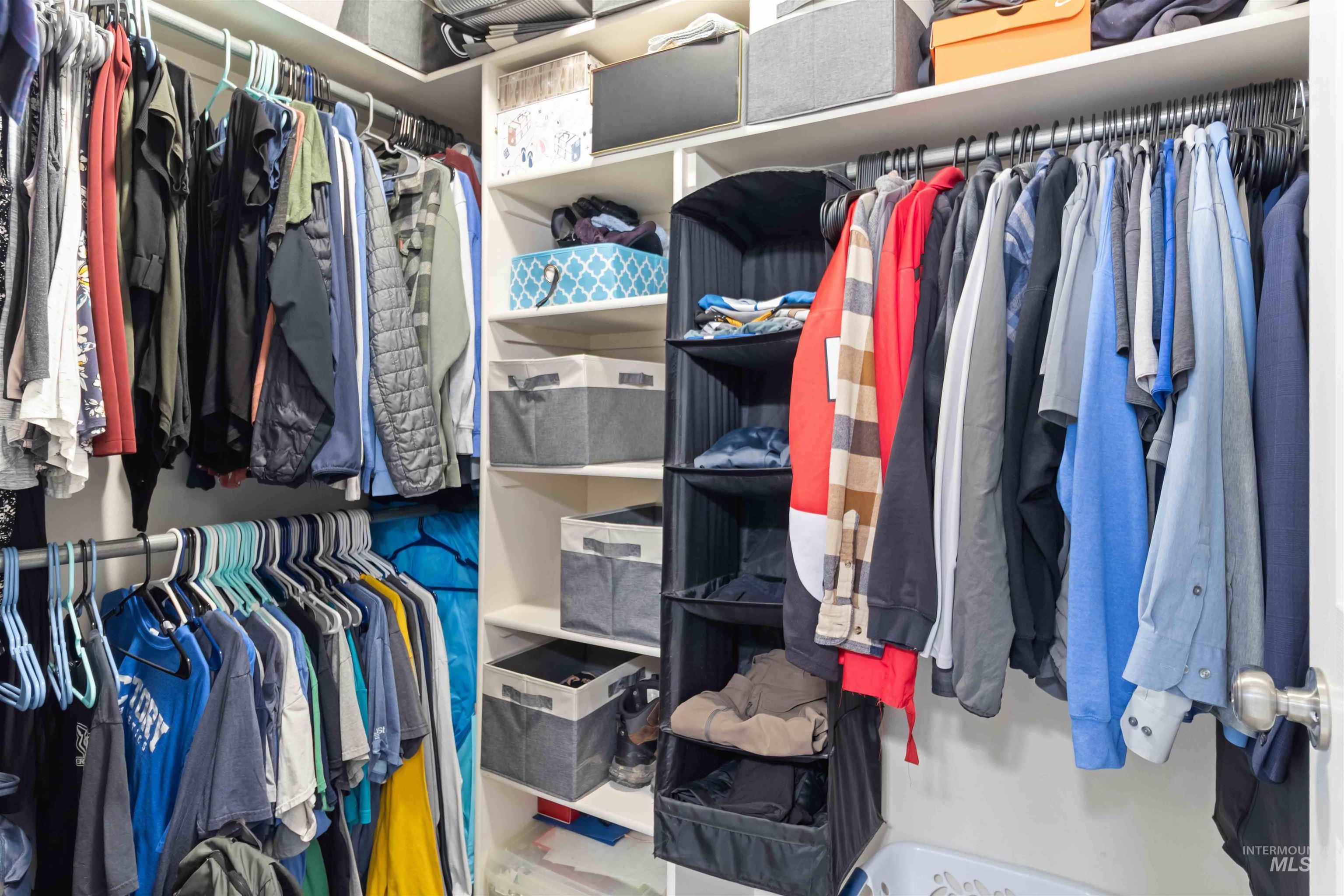 View of spacious closet