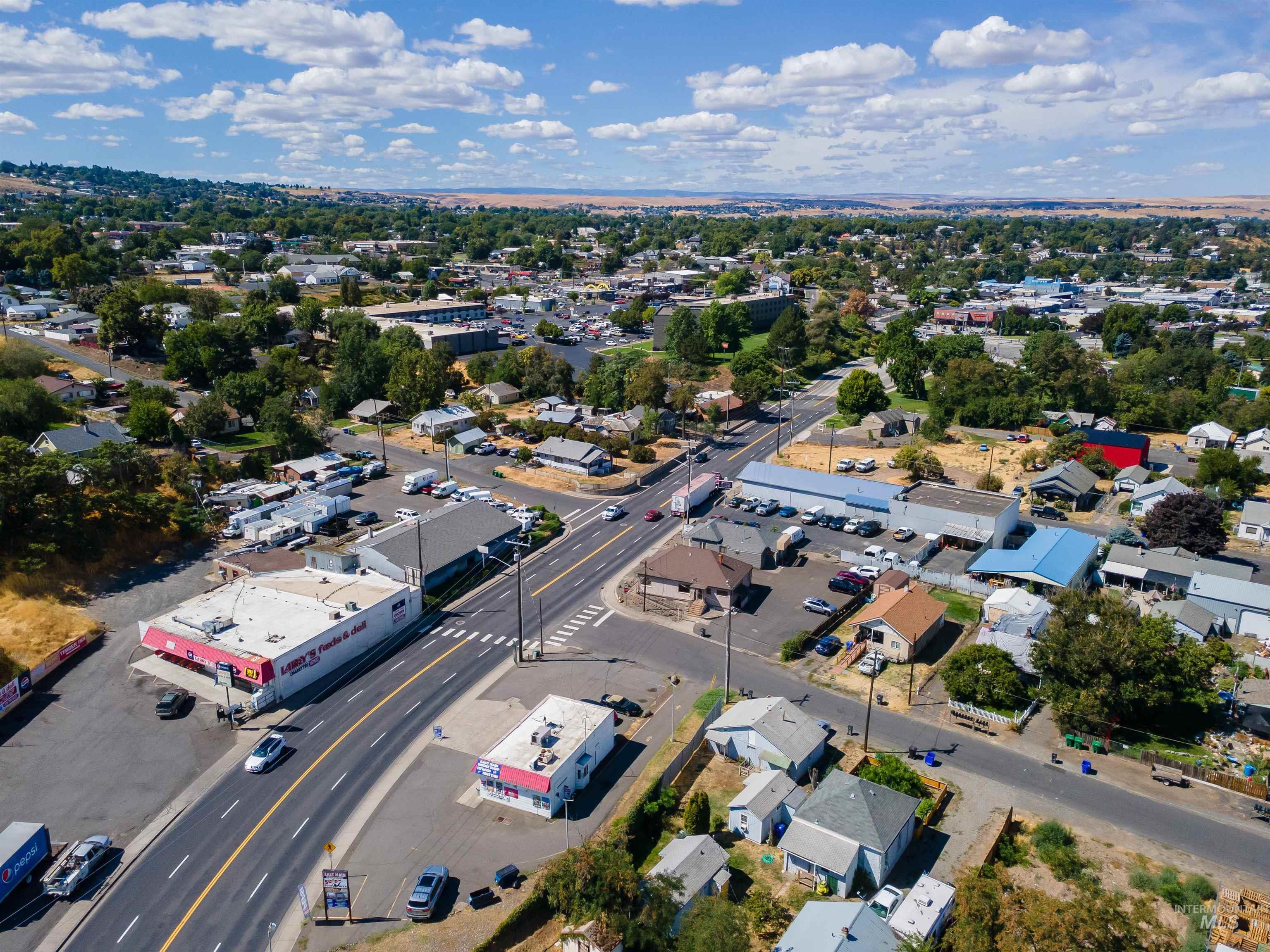 Aerial view of property's location