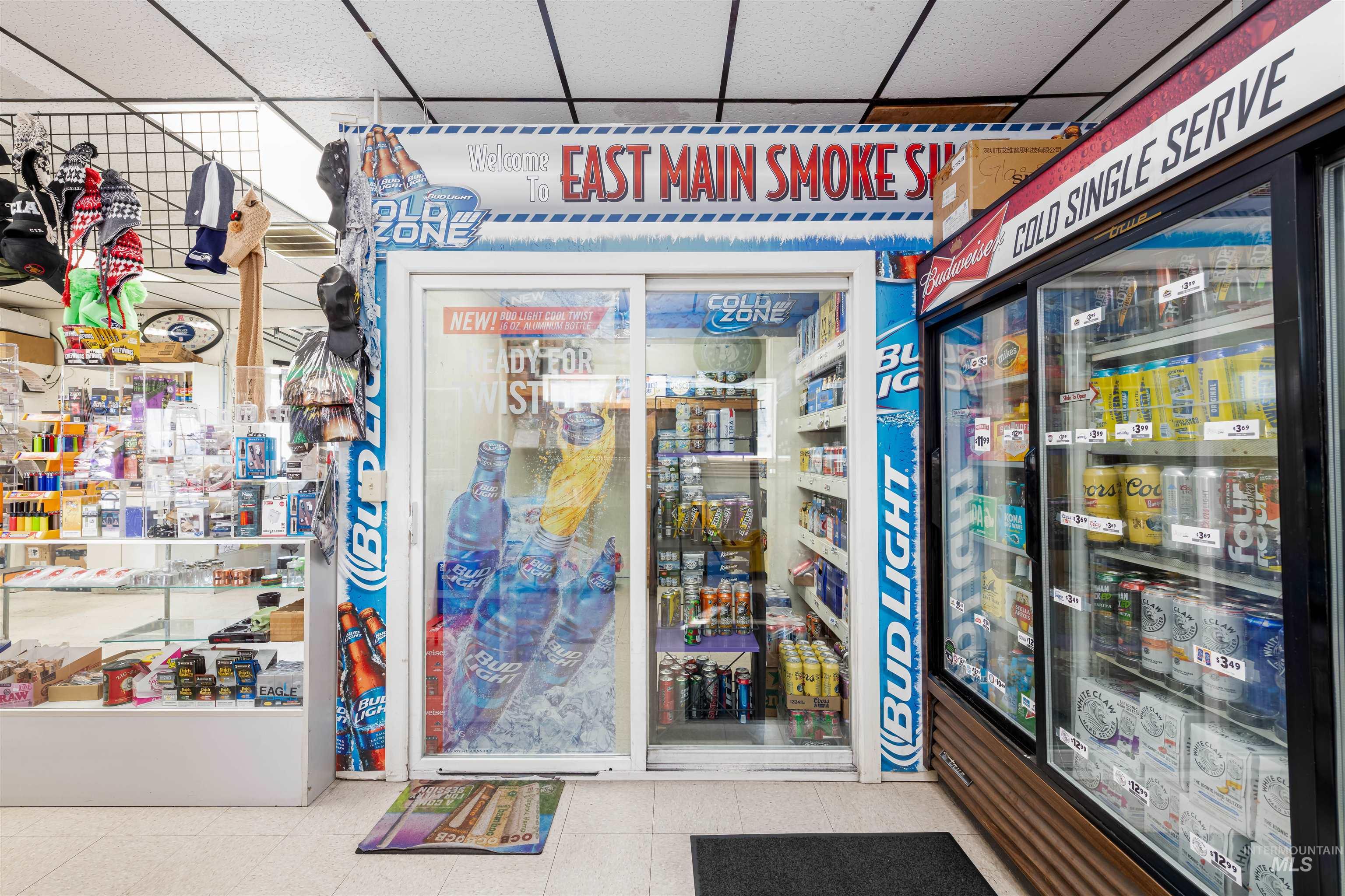 Misc room with a paneled ceiling