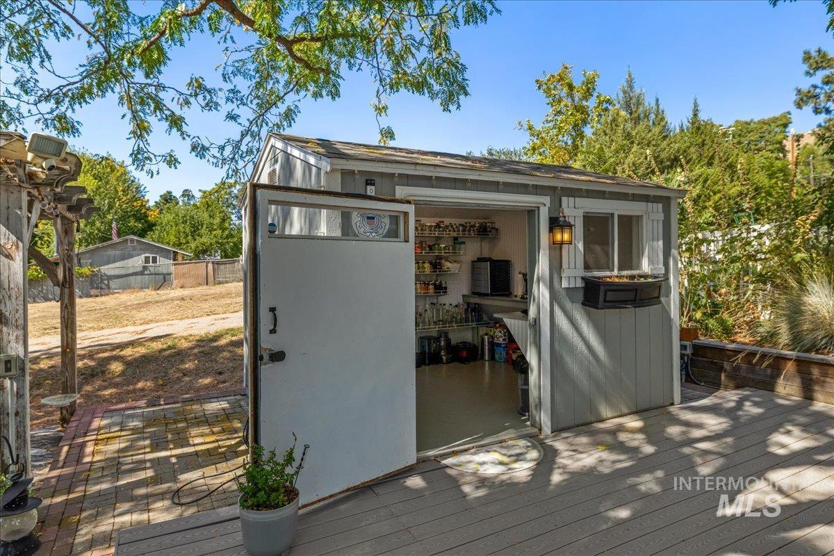 View of outdoor structure