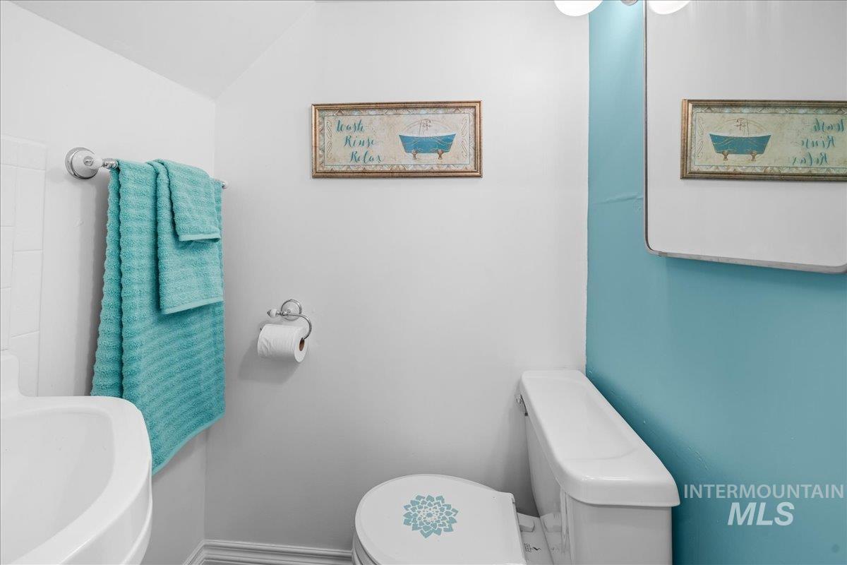 Bathroom with toilet and a sink