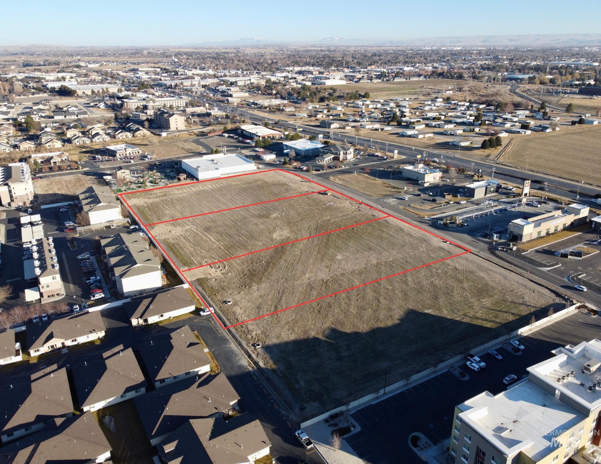 View of property location with property boundaries highlighted