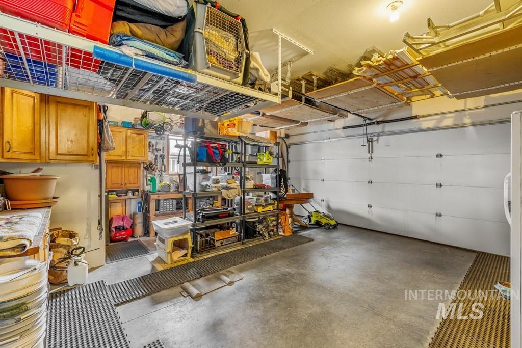 has plenty of storage racks built in.