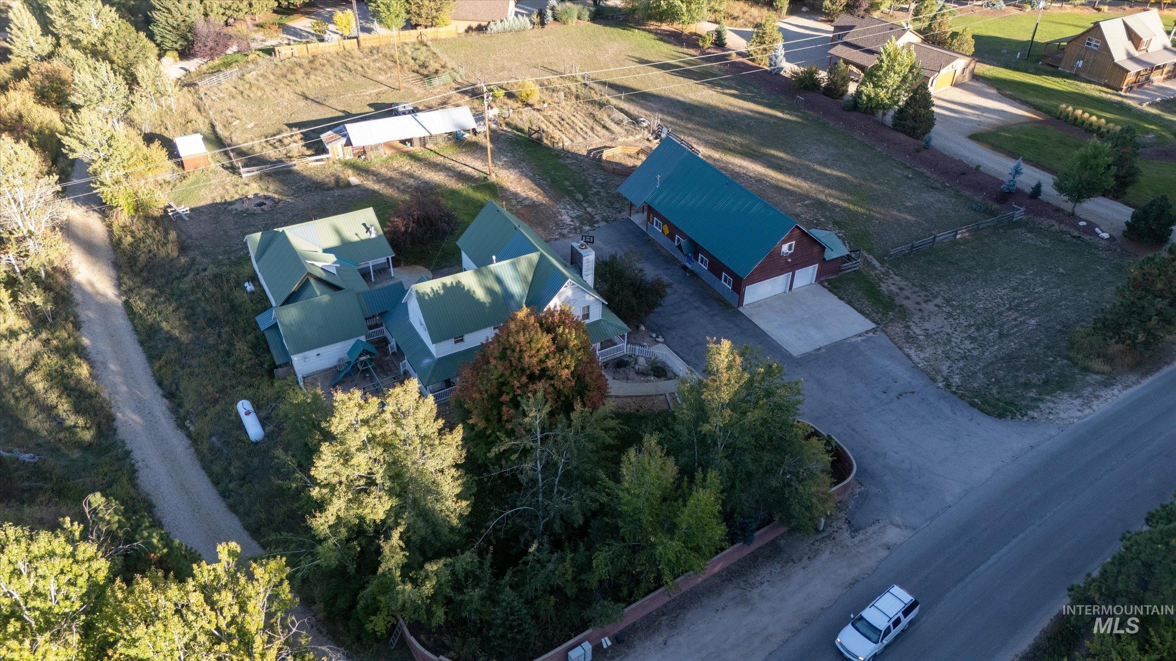 Aerial view of property's location