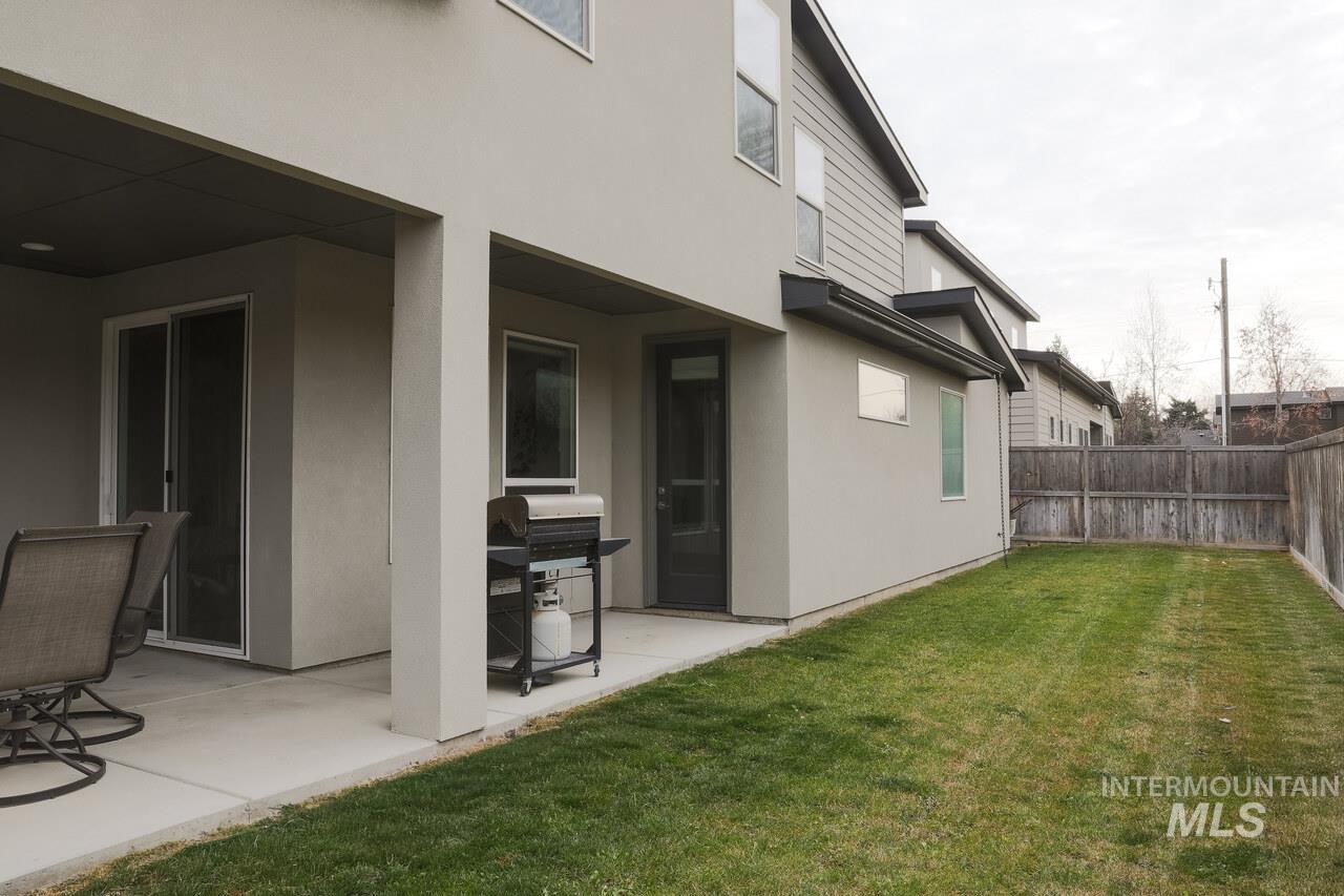 View of yard with a patio