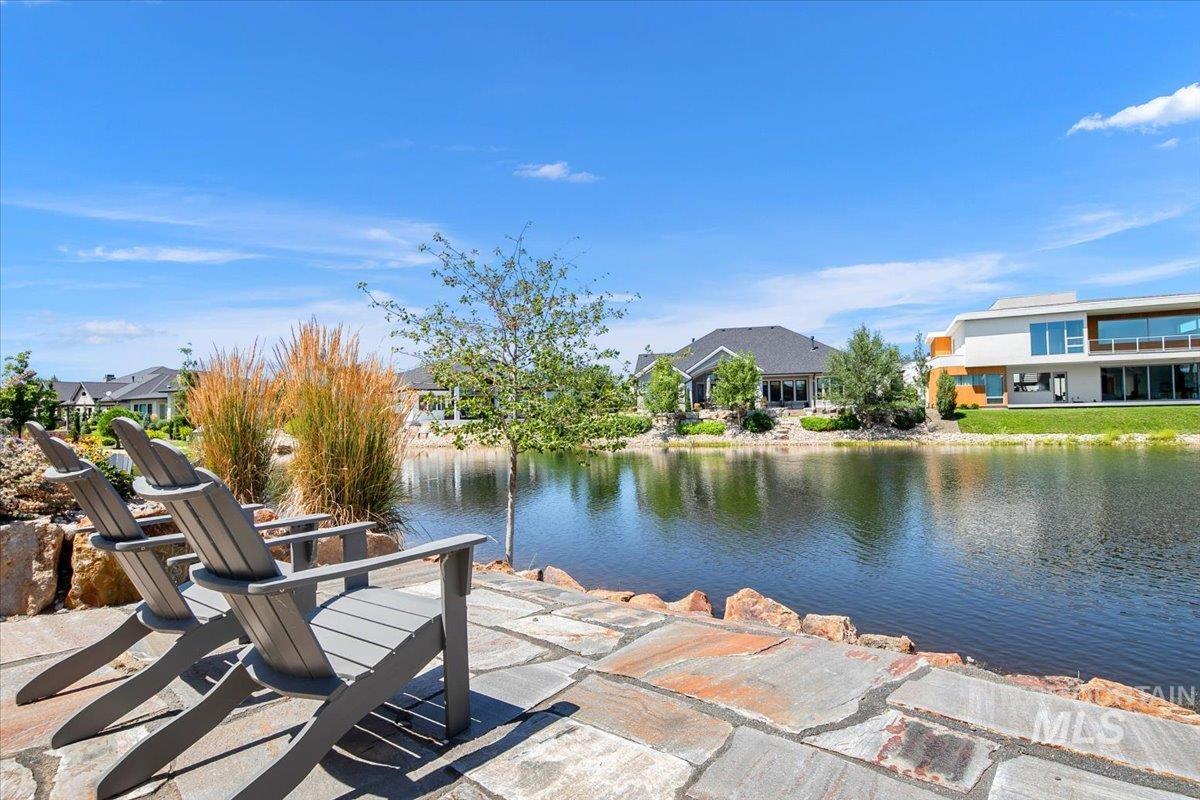 Dock featuring a water view