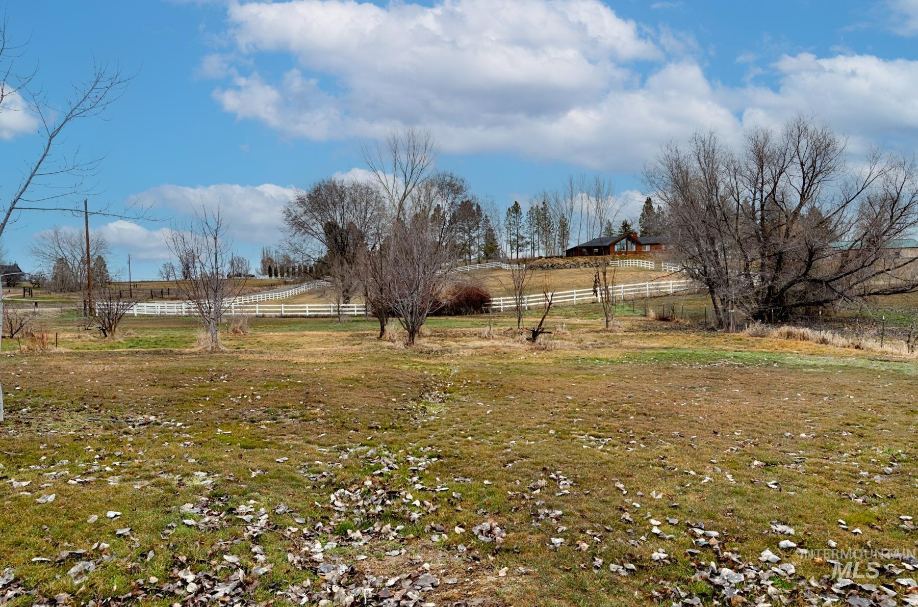 View of yard featuring a view of countryside