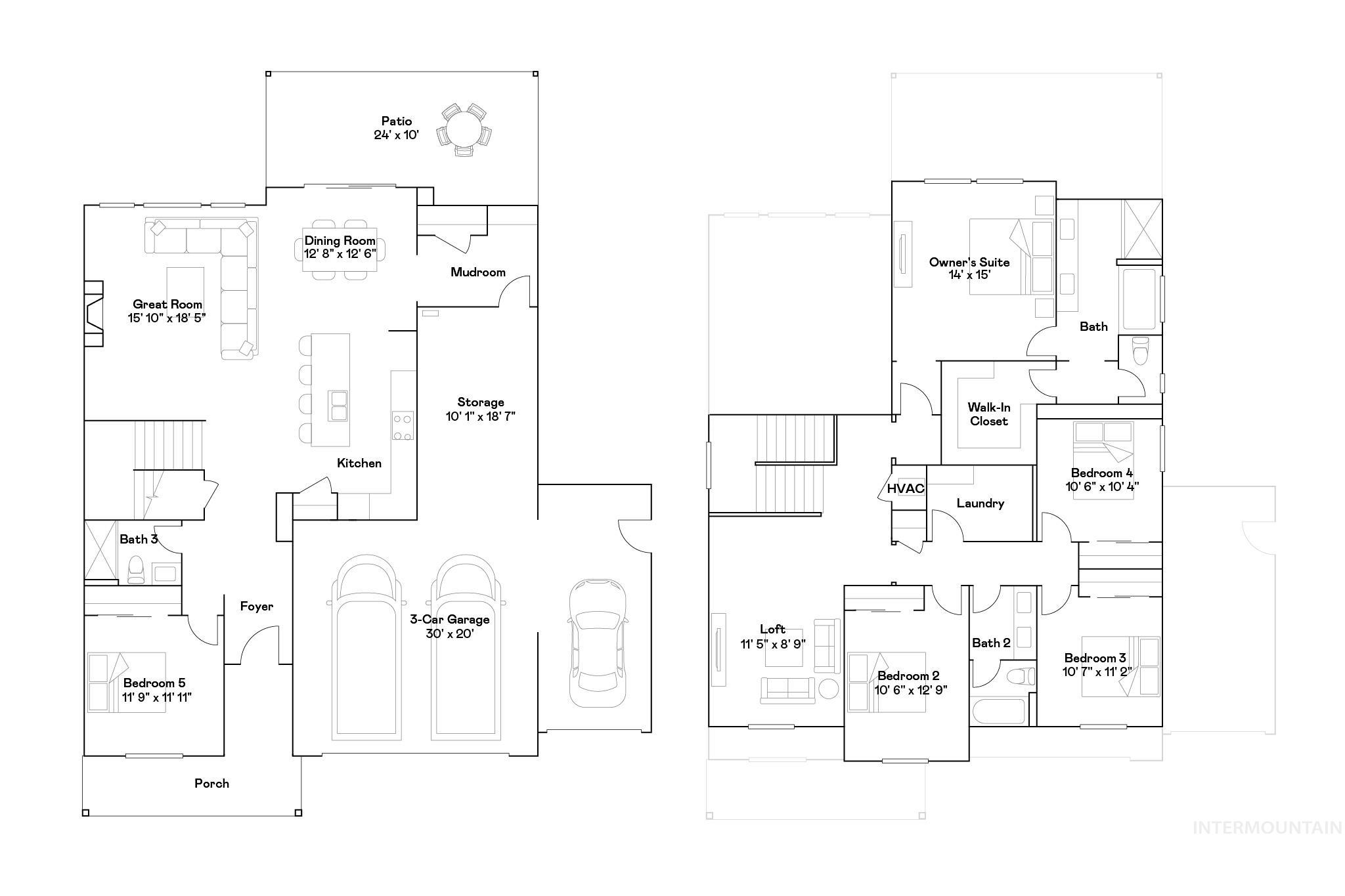 View of floor plan / room layout