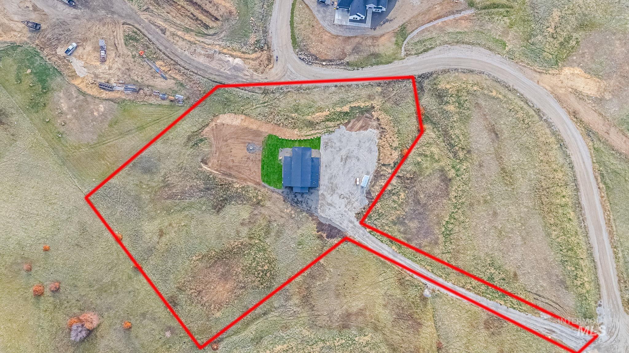 Map / location with property parcel outlined