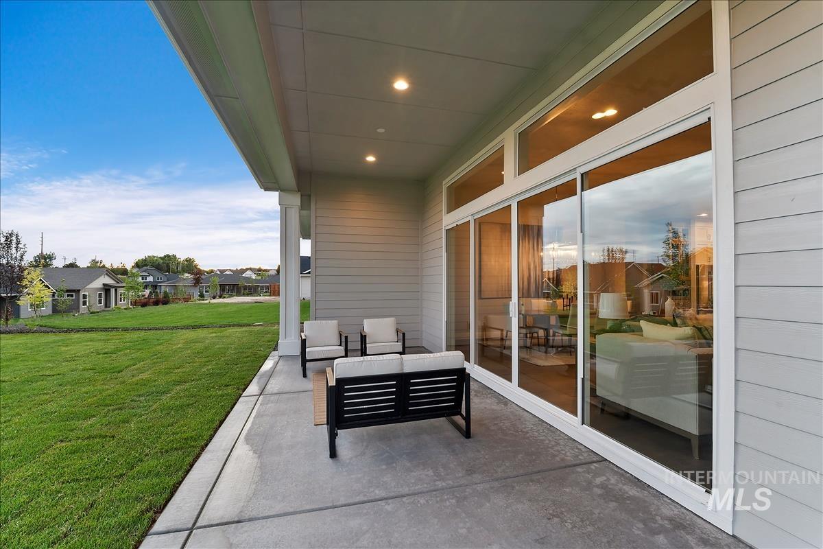 View of patio / terrace with a residential view and an outdoor lounge area