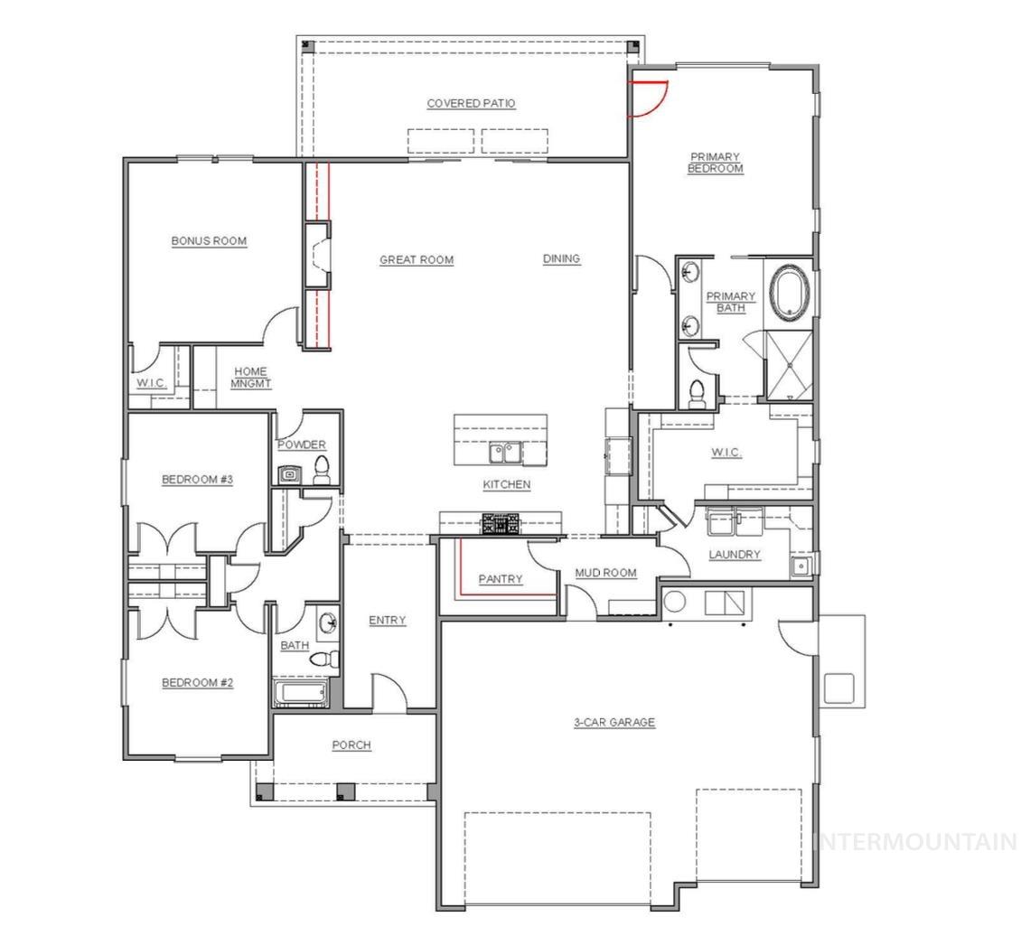 View of floor plan / room layout