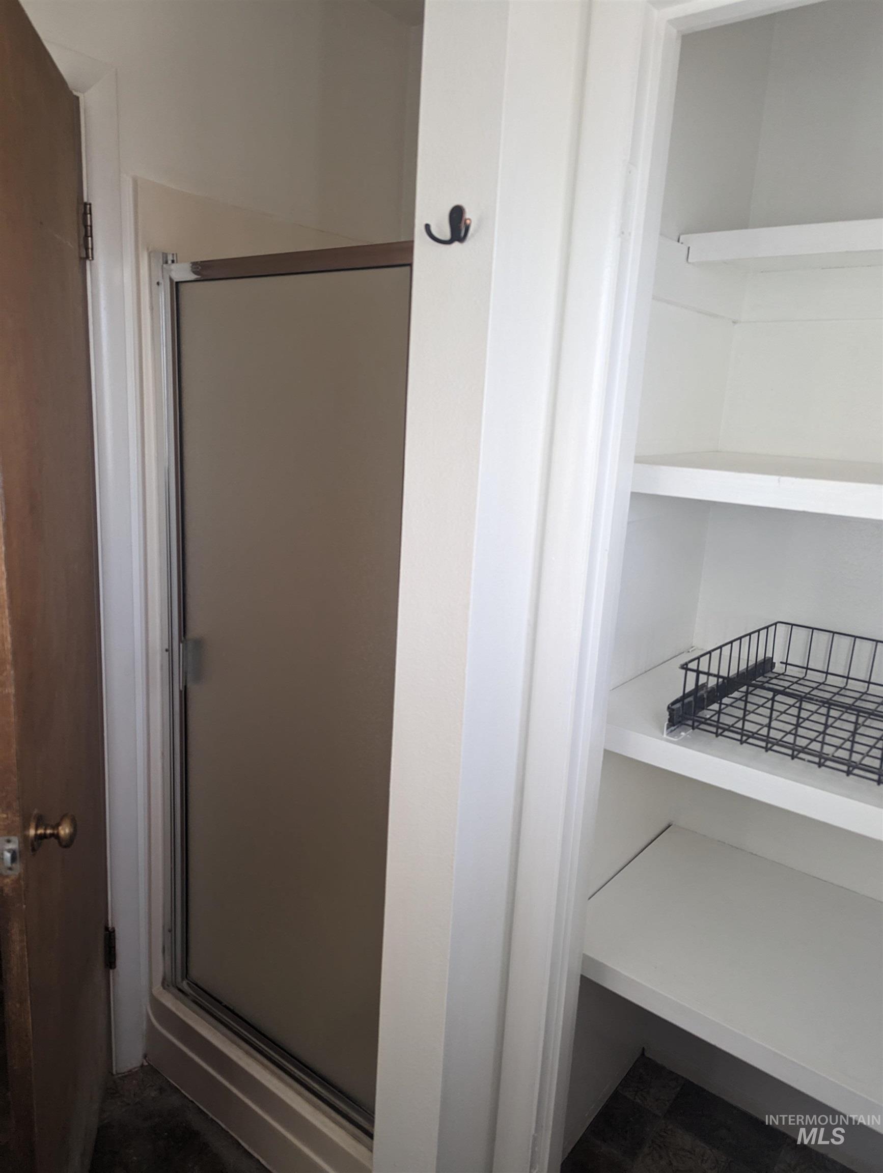 Bathroom with a stall shower