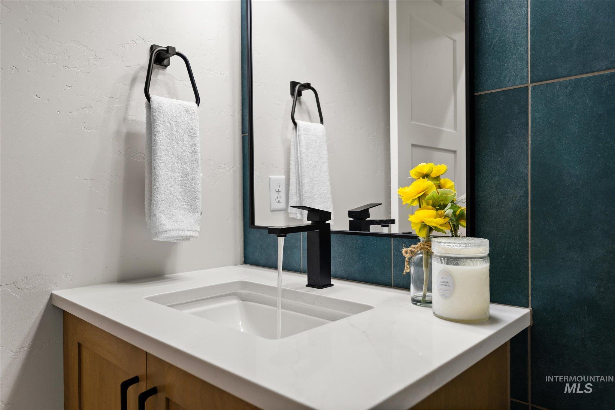 Bathroom featuring vanity