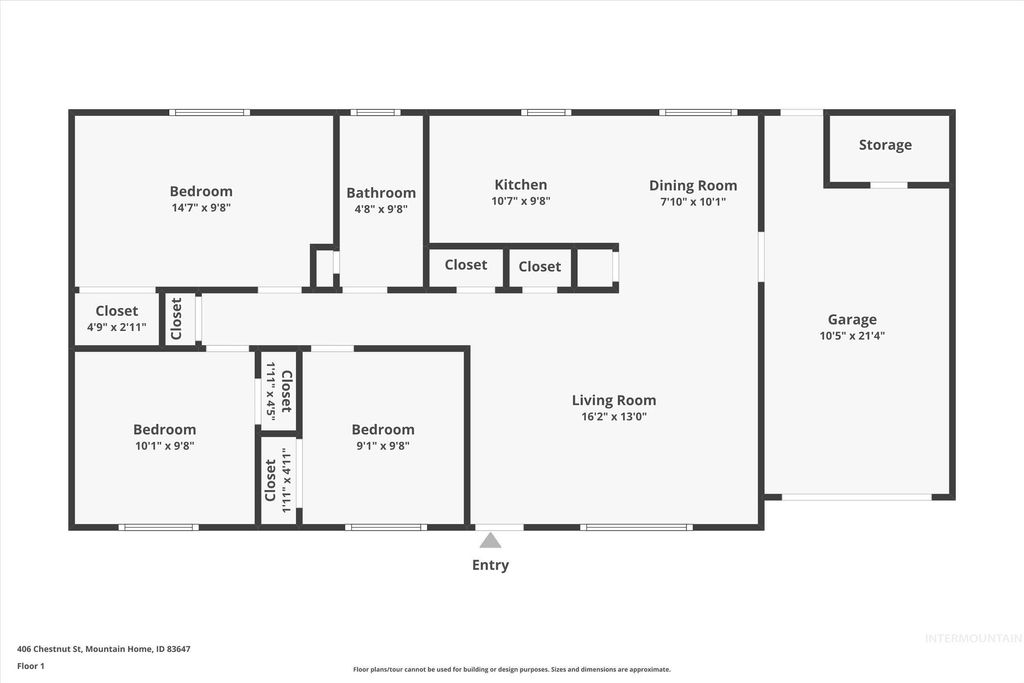 Photo of 406 Chestnut St, Mountain Home, ID 83647 (MLS # 98968569)