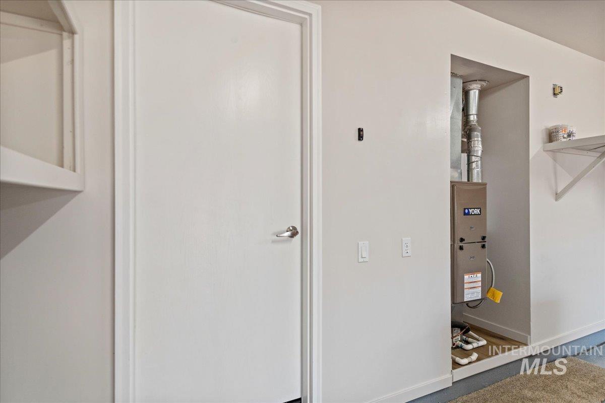 View of Gas Furnace and Gas Tankless Water Heater