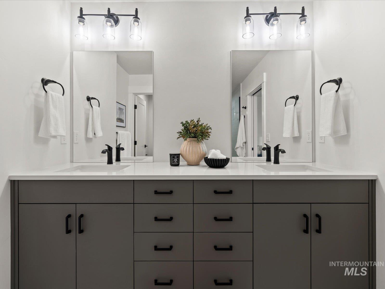 Bathroom with double vanity